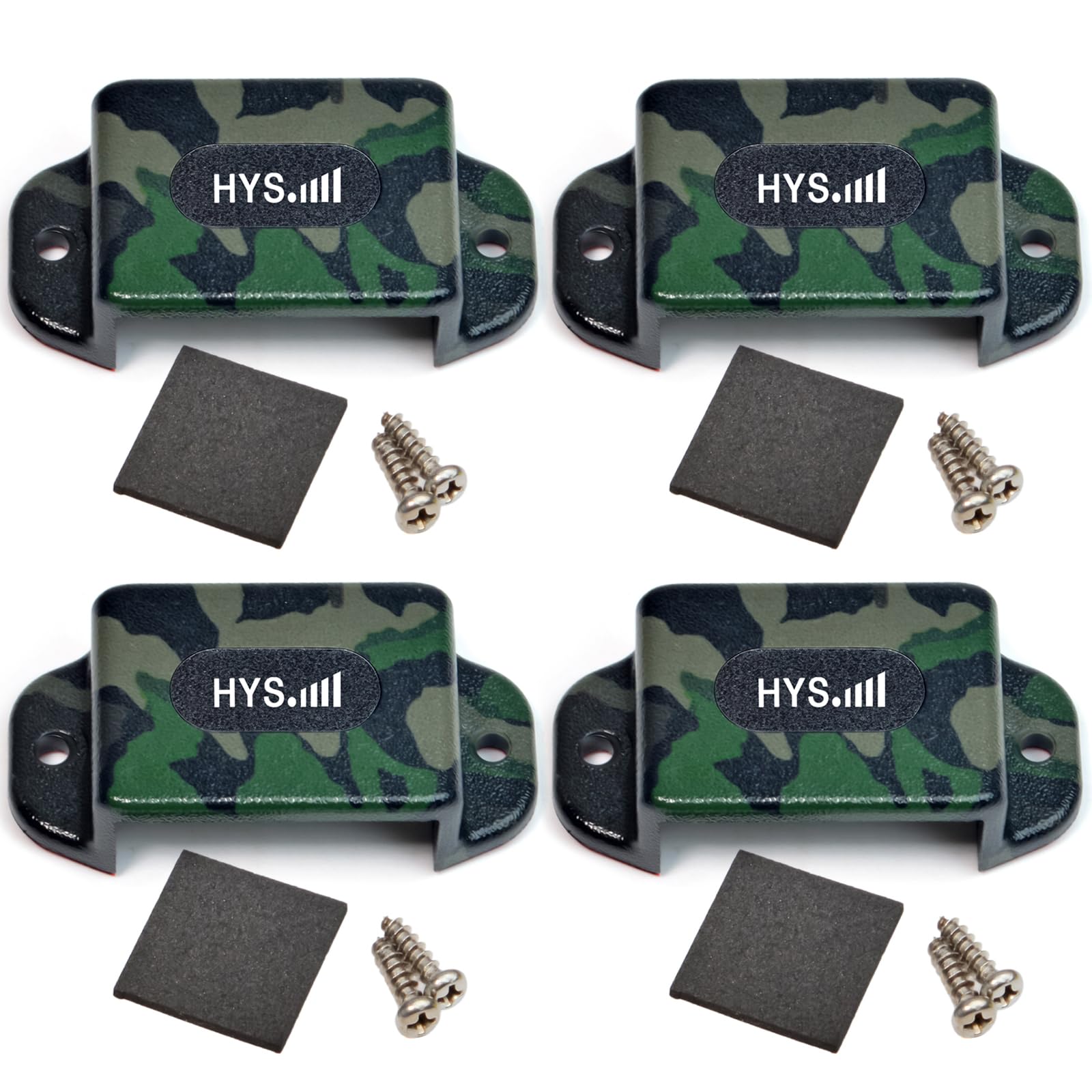 Hys Belt Clip Holder, Single Side Handheld Radio Mounting Kit For Handheld Cb & Vhf Radios Hand Mic Holder Microphone With Clip (Packing Of 4Pcs)