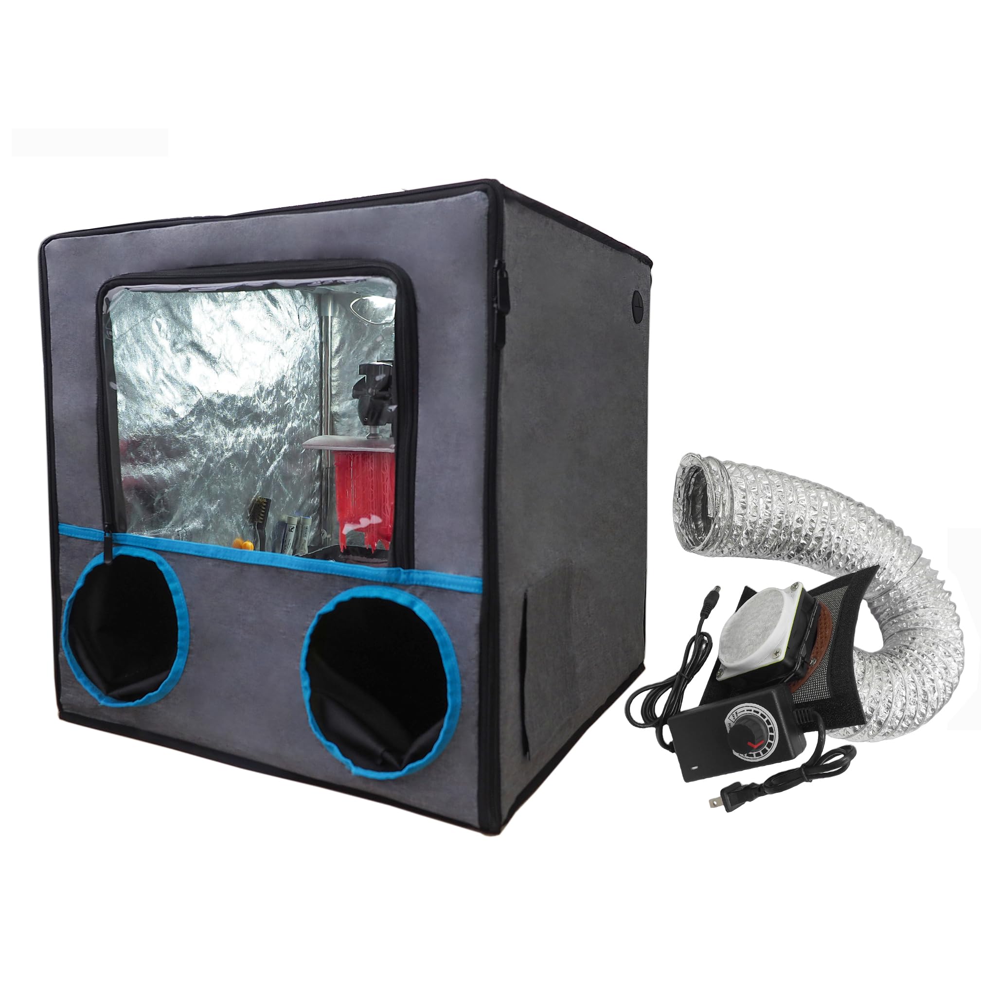 3D Printer Multifunctional Enclosure Paint Spray Booth with Exhaust Fan Filter System Ventilation with Adjustable Speed Control 