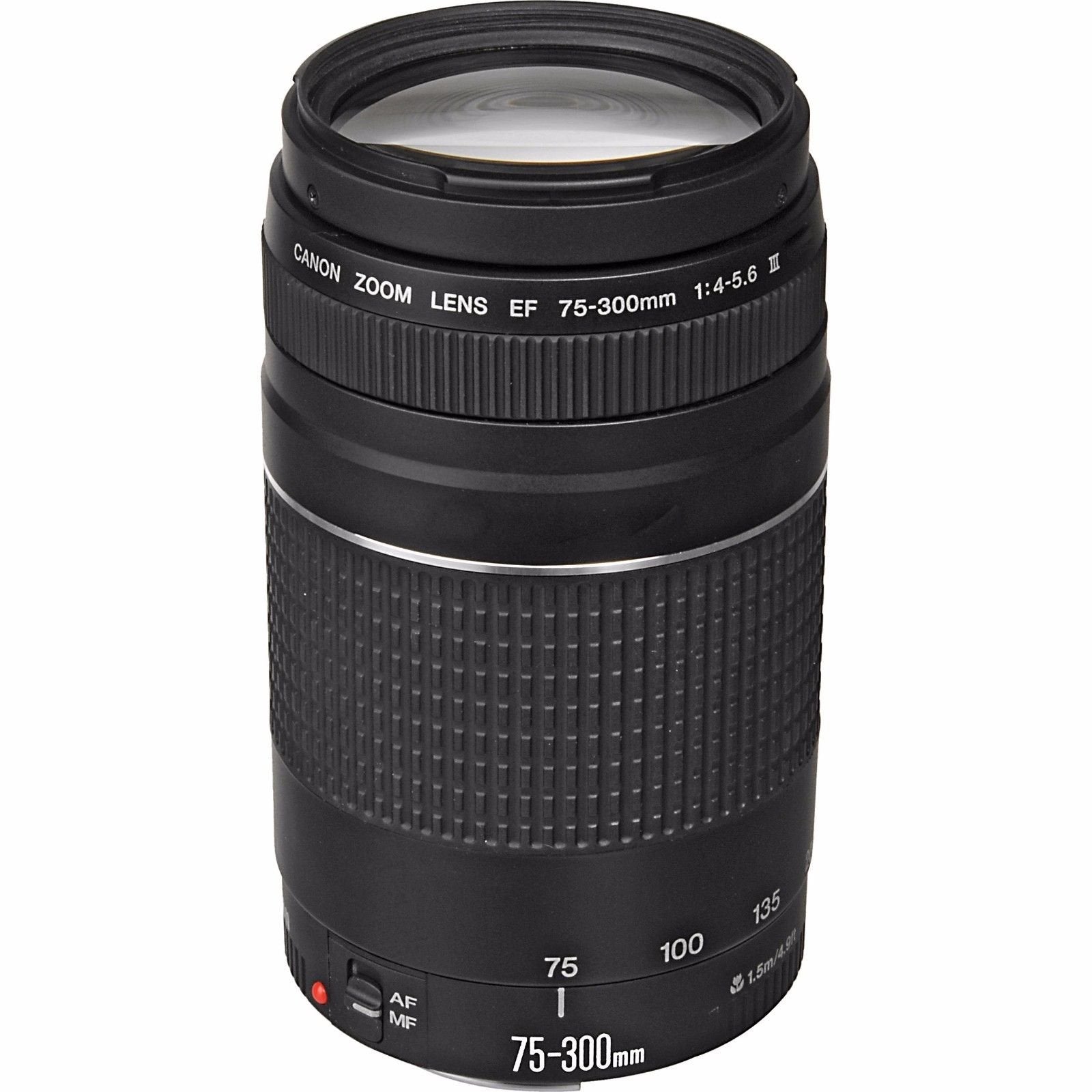 Canon EF 75 300mm f/4 5.6 III Telephoto Zoom Lens Black