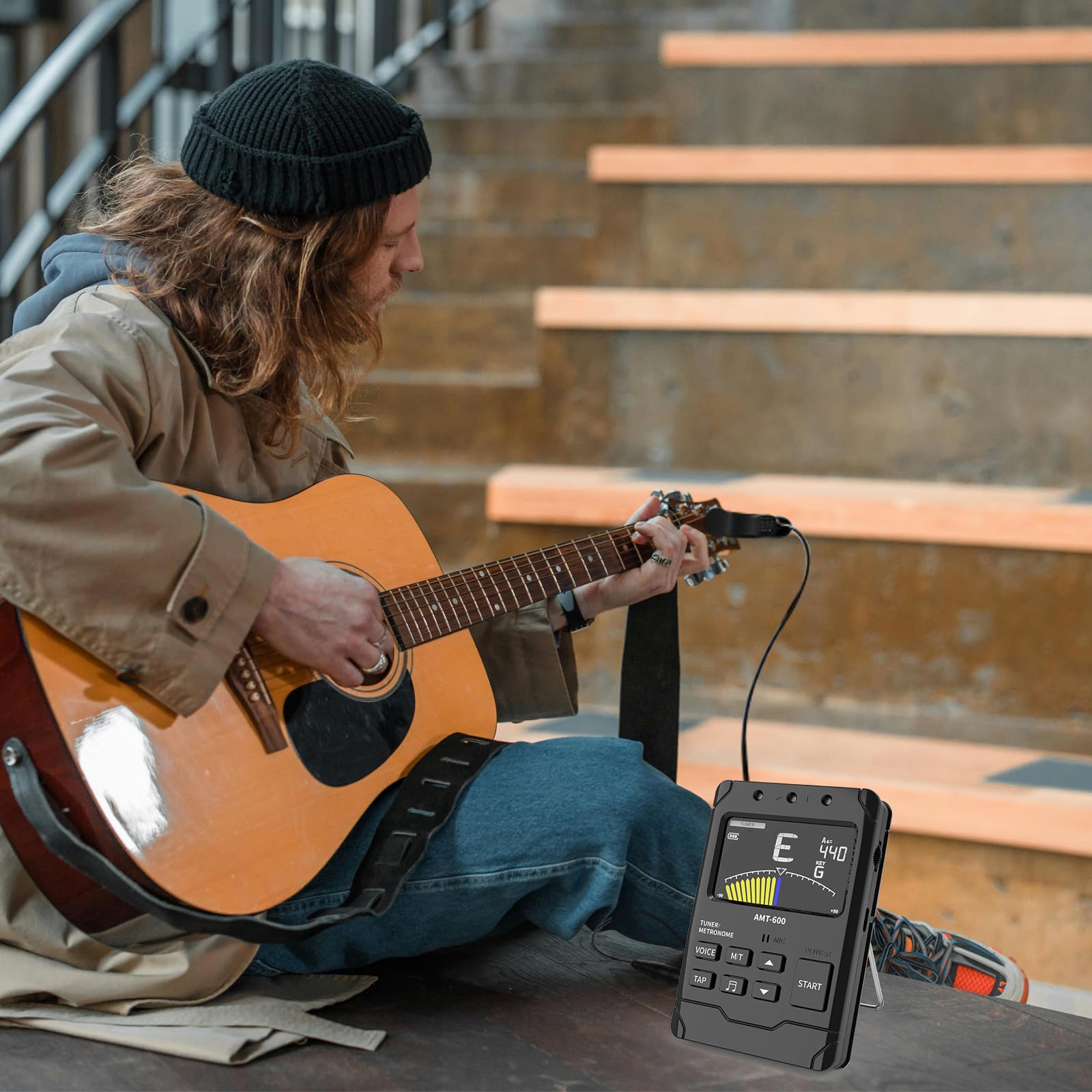 Metronome Tuner,Metronome&Tuner,&Tone Generator 3 In 1, Fast And Accurate Tuning, Three Beat Sound,English Vocal Counting Beat,B