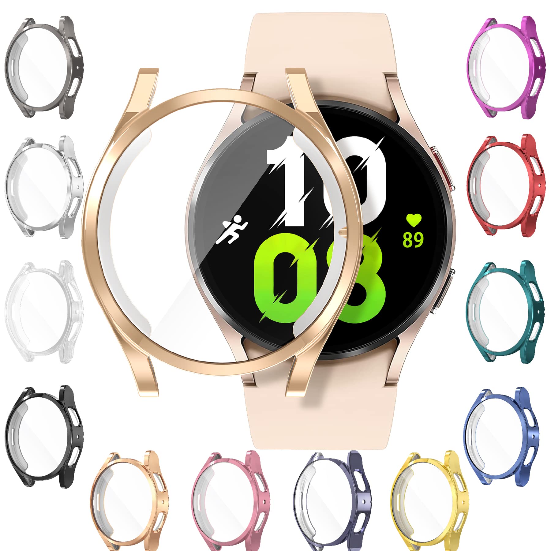 [12 Pack] Yuvike Watch Screen Protector Compatible With Samsung Galaxy Watch 5 40Mm And Galaxy Watch 4 40Mm, Soft Tpu Watch Case