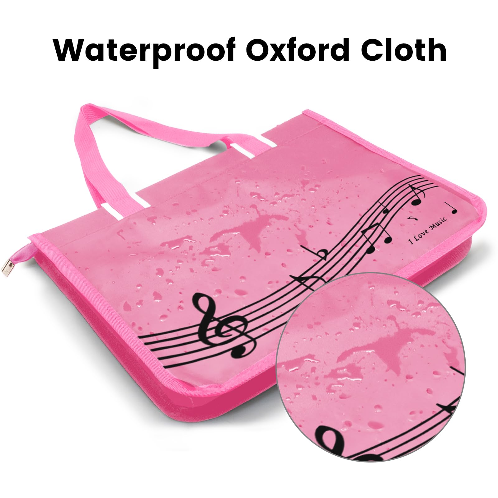 Bestsounds Piano Bag, Zipper Waterproof Music Book Tote Bag Piano Accessories For Students Kids, Women, Gifts For Musicians (Pin