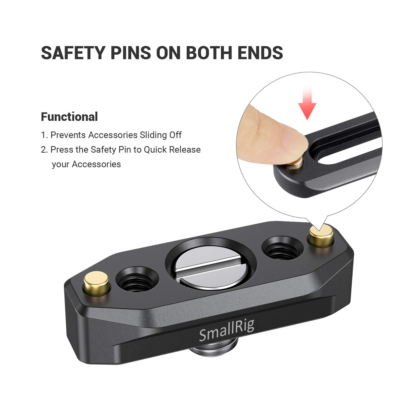 Smallrig Nato Rail With Locating Screw For Arri 48Mm Bun2521B