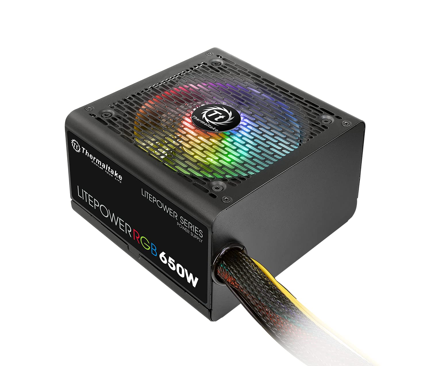 Thermaltake Litepower RGB Power Supply Unit 650 W ATX Black, W128262120 (Unit 650 W ATX Black)