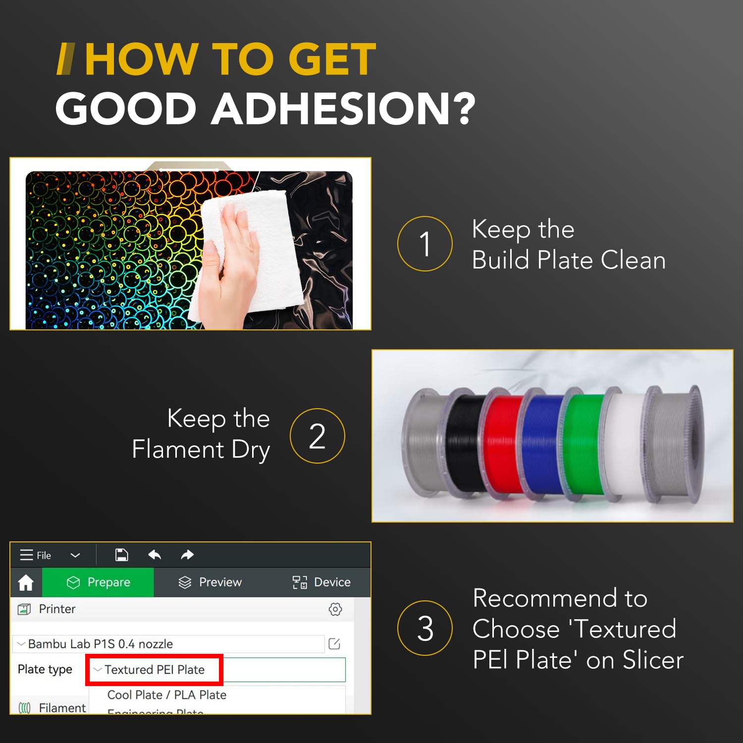 Vokelater 3D Printer Build Plate Pey Sheet For Bambu Lab X1/X1C/X1E/P1P/P1S/A1, Water Ripple + Kaleidoscope Dual Texture 257X257