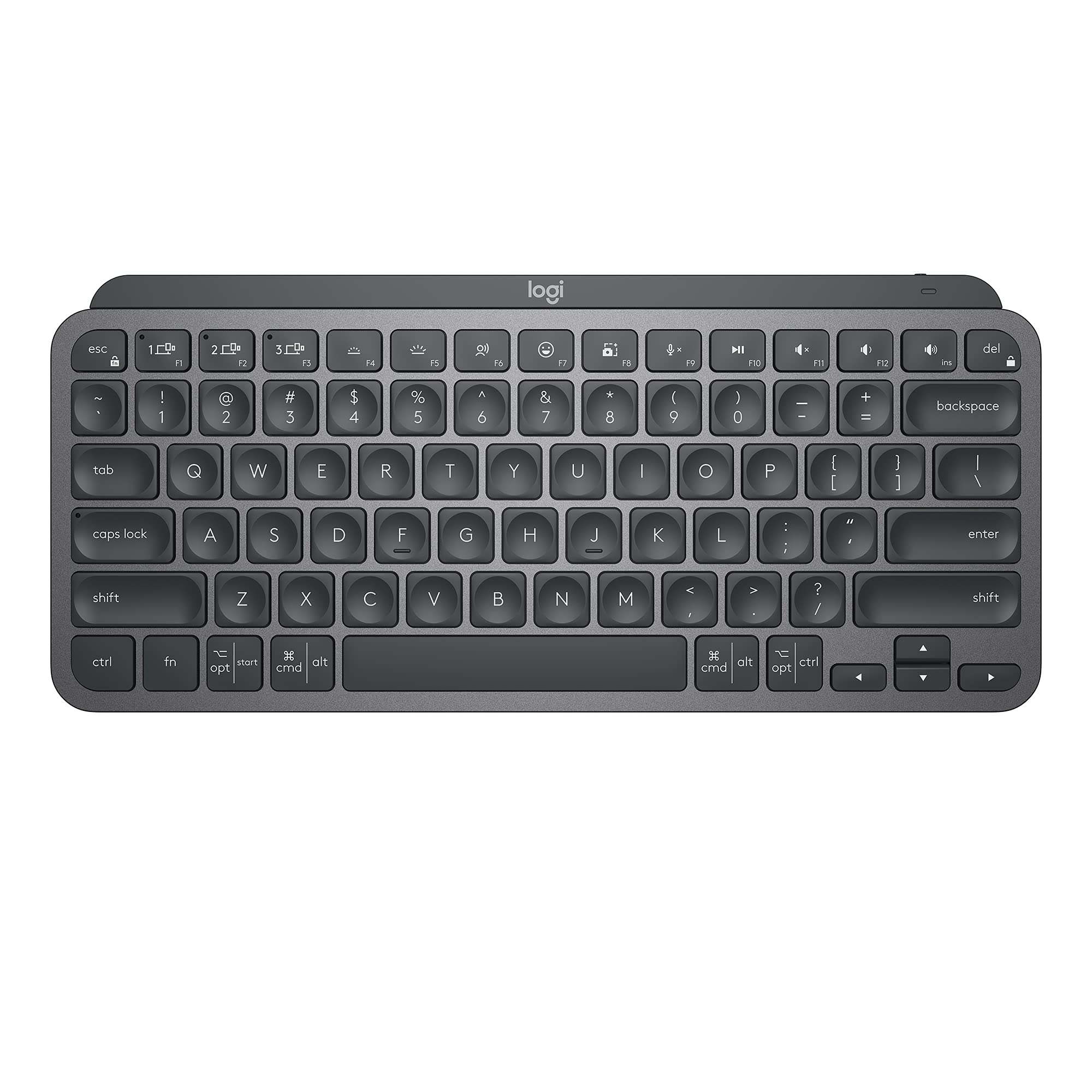 Logitech Mx Keys Mini Minimalist Wireless Illuminated Keyboard, Compact, Bluetooth, Usb C, For Apple Macos, Ios, Windows, Linux,