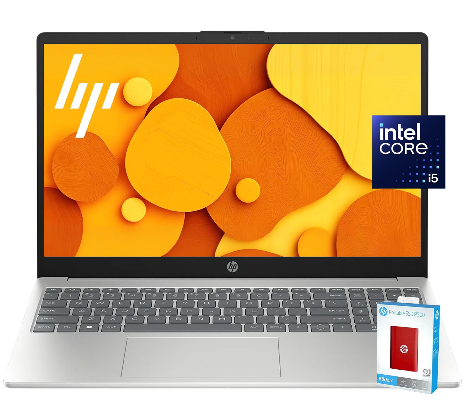 Hp 15.6 Fhd Laptop | 10-Core Intel Core I5-1235U | Intel Iris Xe Graphics | 16Gb Ram | 1.5Tb Ssd (1Tb Pcie Ssd Withhp P500 512Gb