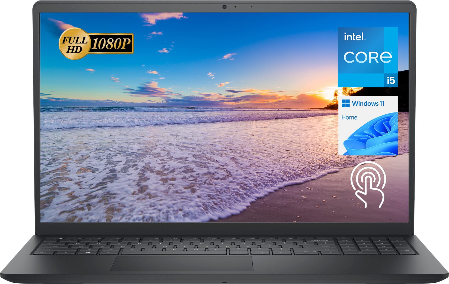 Dell 2022 Inspiron 15 3511 Laptop, 15.6 FHD Touchscreen, Intel Core i5-1035G1, 16GB RAM, 512GB PCIe NVMe M.2 SSD, SD Card Reader