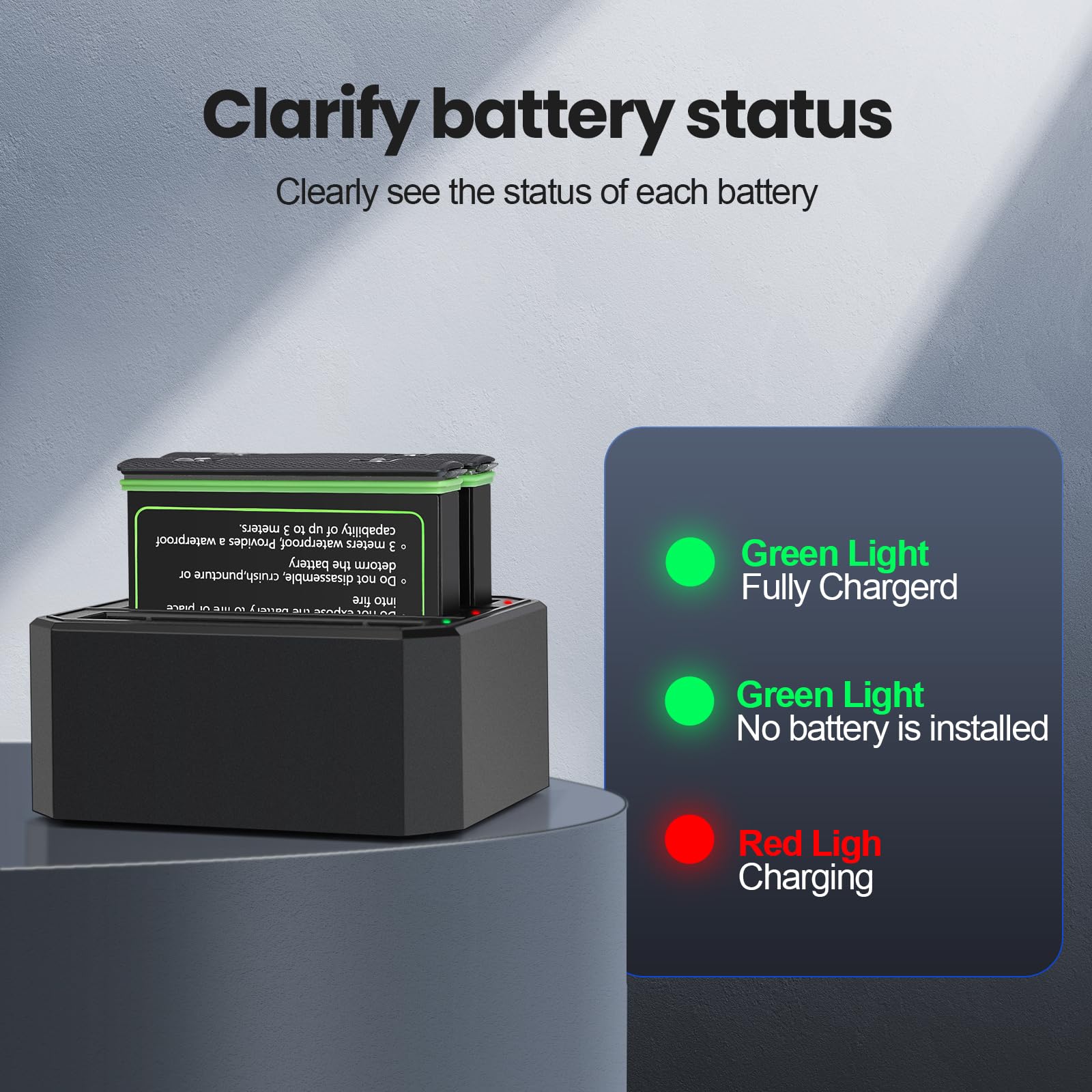 2 Packs Replacement 360 X3 Batteries & 3 Channel Charger Hub, Compatible With Insta360 X3, 1850Mah Battery For Insta360 X3 Acces