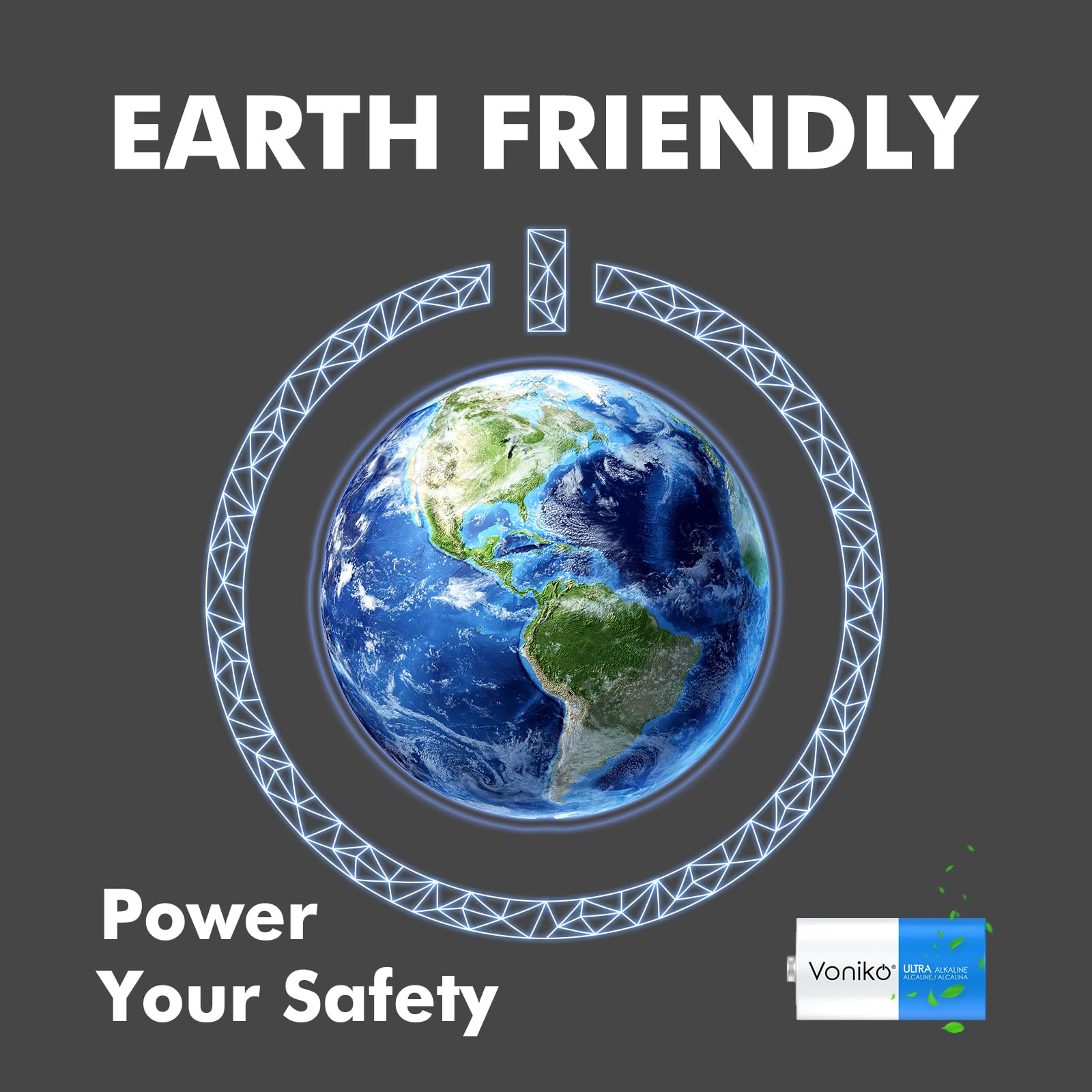 Voniko Ultra Alkaline C Batteries, C Size Lr14 Batteries 12 Pack - 10-Year Shelf Life And 6-9 Times The Power As Carbon Batterie