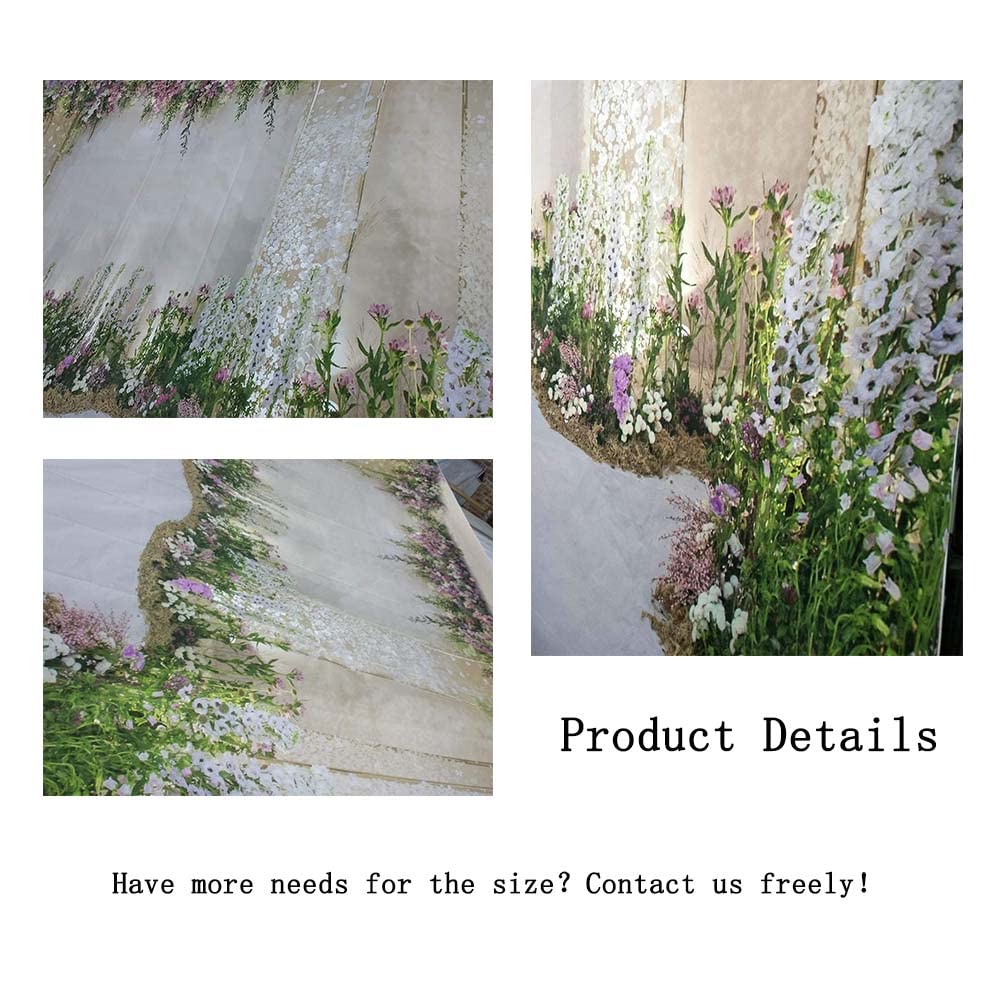 Aofoto 10X10Ft Wedding Backdrop Romance Archway Bridal Shower Flowers Wall Curtain Cradle Ceremony Banner Background For Photogr