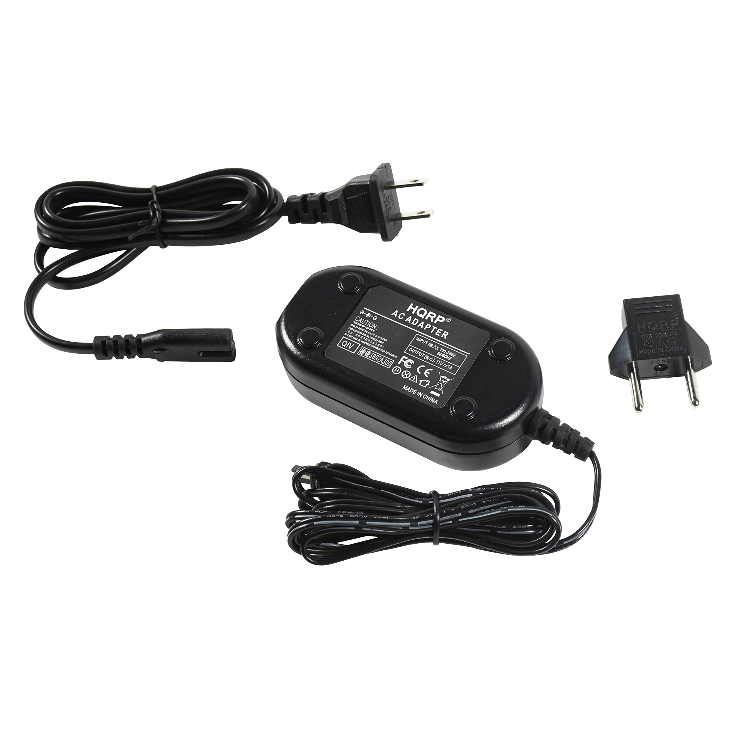 Hqrp Replacement Ac Adapter/Charger Compatible With Jvc Everio Gz Mg21U / Gzmg21U Camcorder With Usa Cord & Euro Plug Adapter