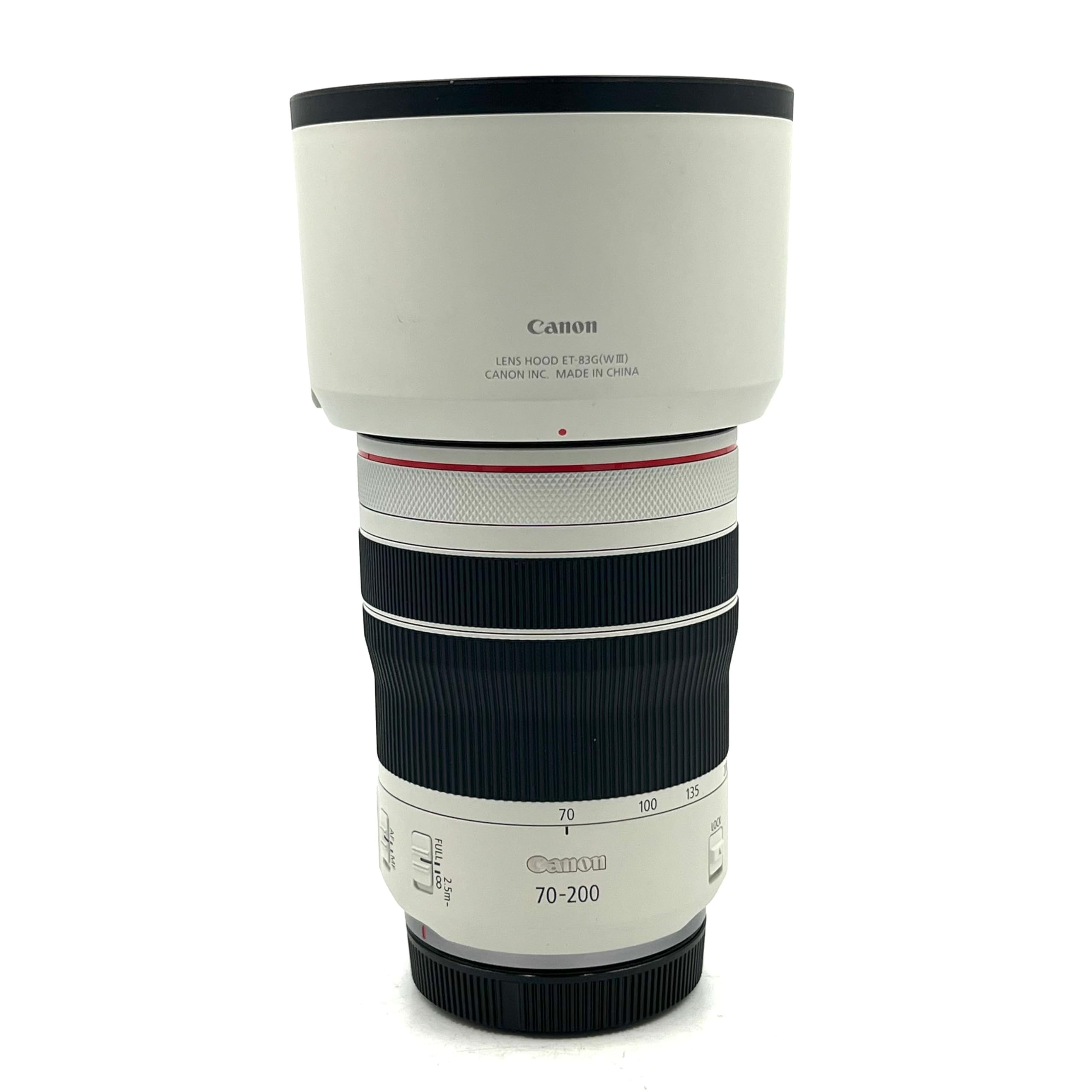 Canon RF70 200mm F4 L is USM Lens, Telephoto Zoom Lens, Compatible with EOS R Series Mirrorless Cameras, White