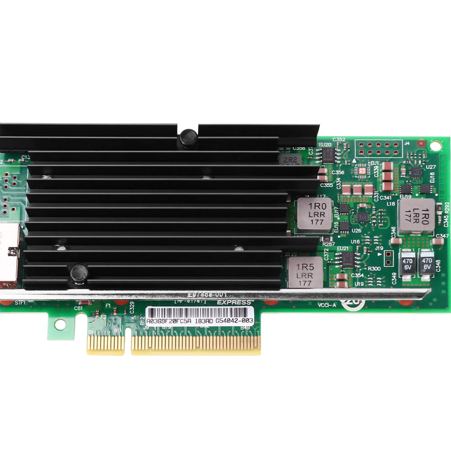 Vogzone For Intel X540 T1 10Gb Ethernet Converged Network Adapter (Nic), Single Copper Rj45 Port Pci Express 2.1 X8 With Intel X