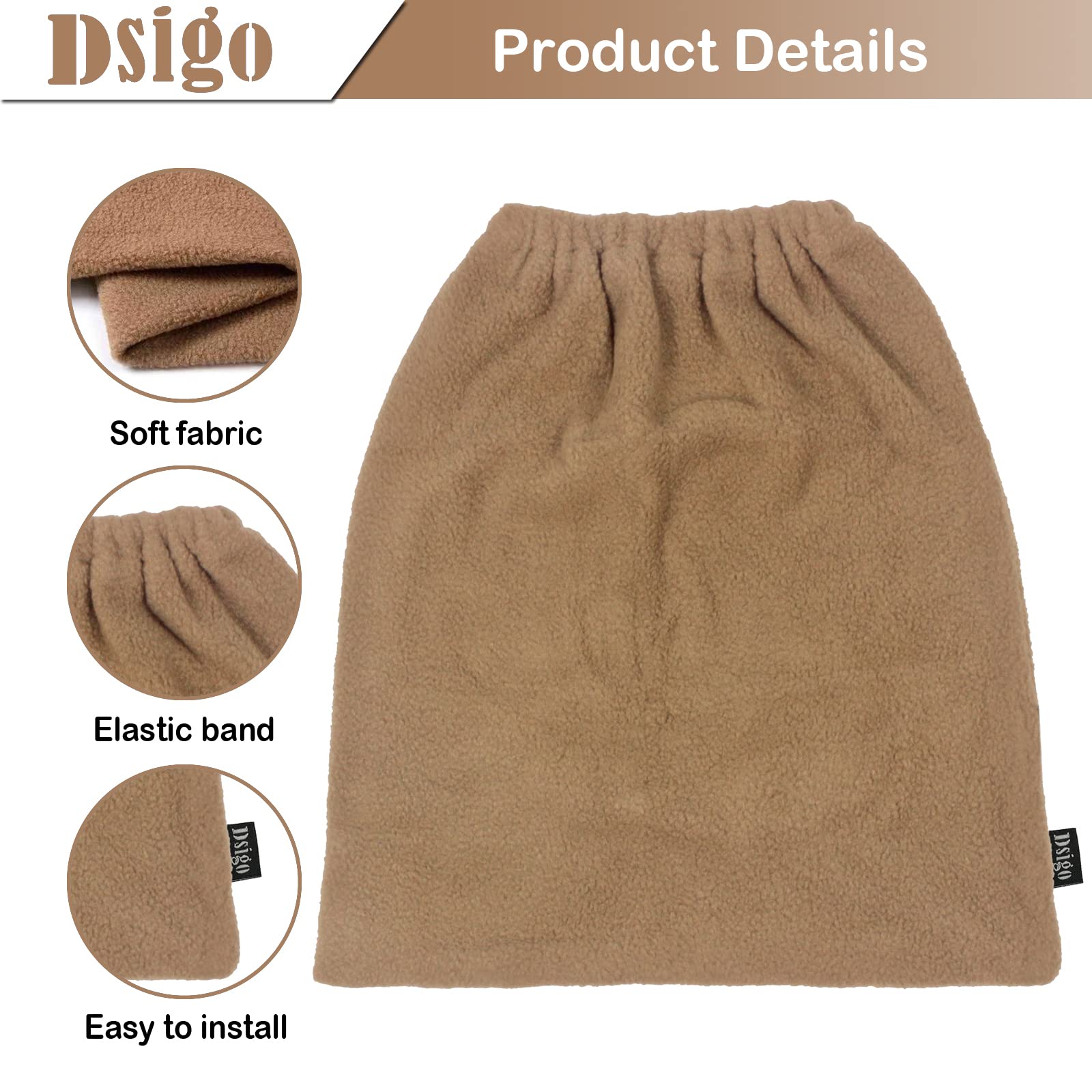 Dsigo Shop Vac Filter Retainer Cover Reusable Brown Vacuum Dust Stopper