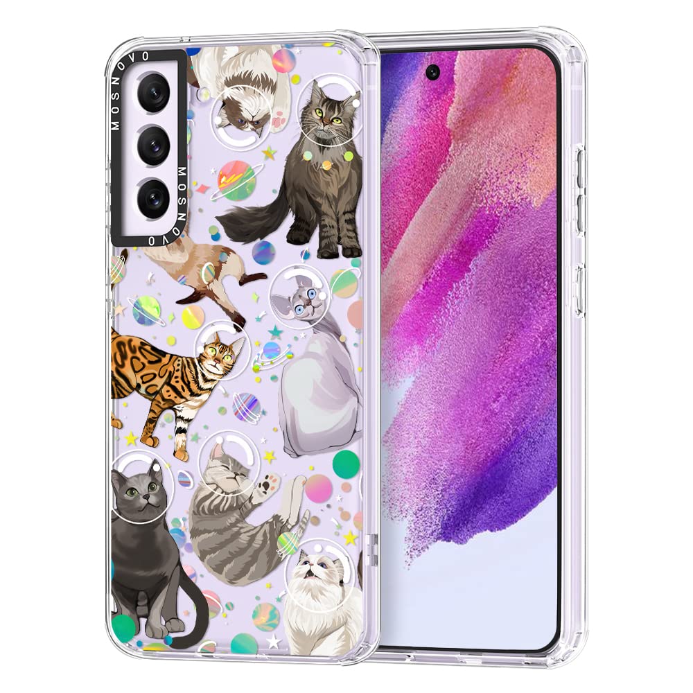 Mosnovo Case For Samsung Galaxy S21 Fe, [Buffertech 6.6Ft Military Grade Drop Protection] [Anti Peel Off Tech] Clear Tpu Bumper
