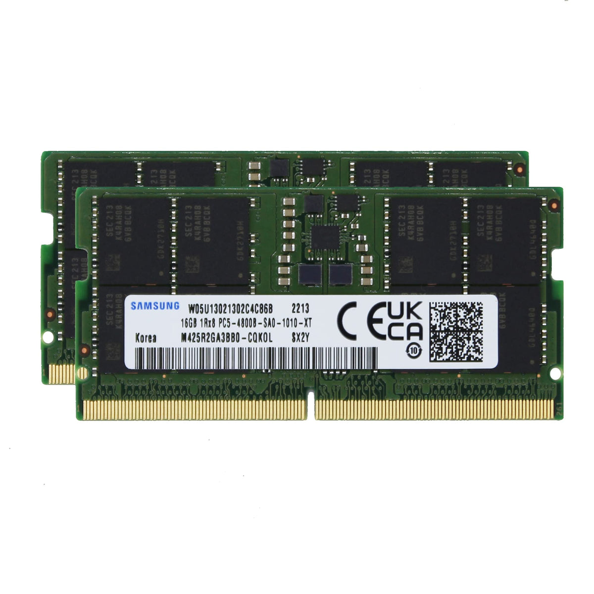 Samsung 32Gb (2X16Gb) Ddr5 4800Mhz Pc5-38400 1Rx8 Sodimm Cl40 1.1V M425R2Ga3Bb0-Cqk Laptop Notebook Ram Memory Module Upgrade Ad