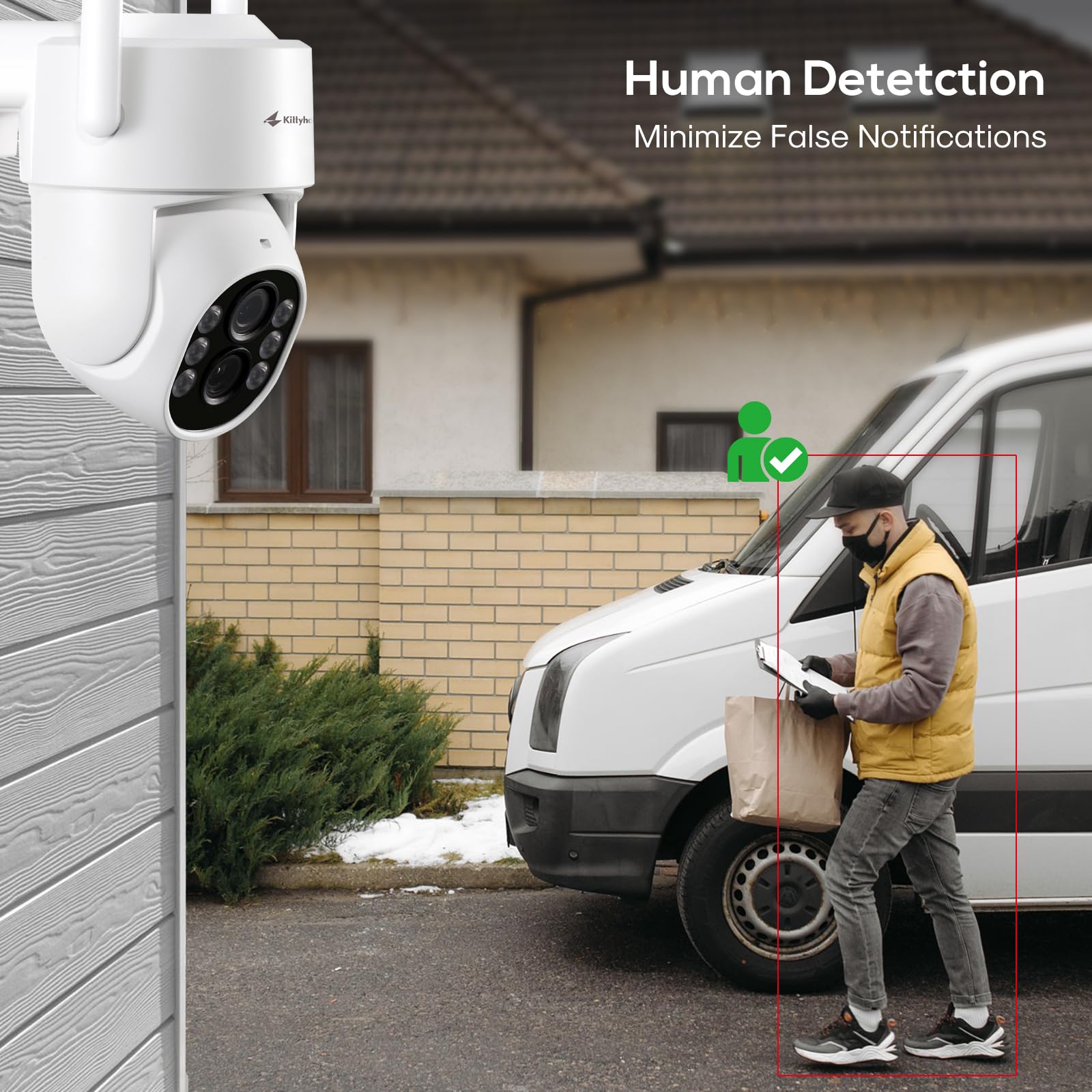 Kittyhok Dual Lens Ptz Security Camera Wireless Outdoor | 2K Fhd Wireless Security Camera With 10X Hybrid Zoom, 360 Viewing, Aut