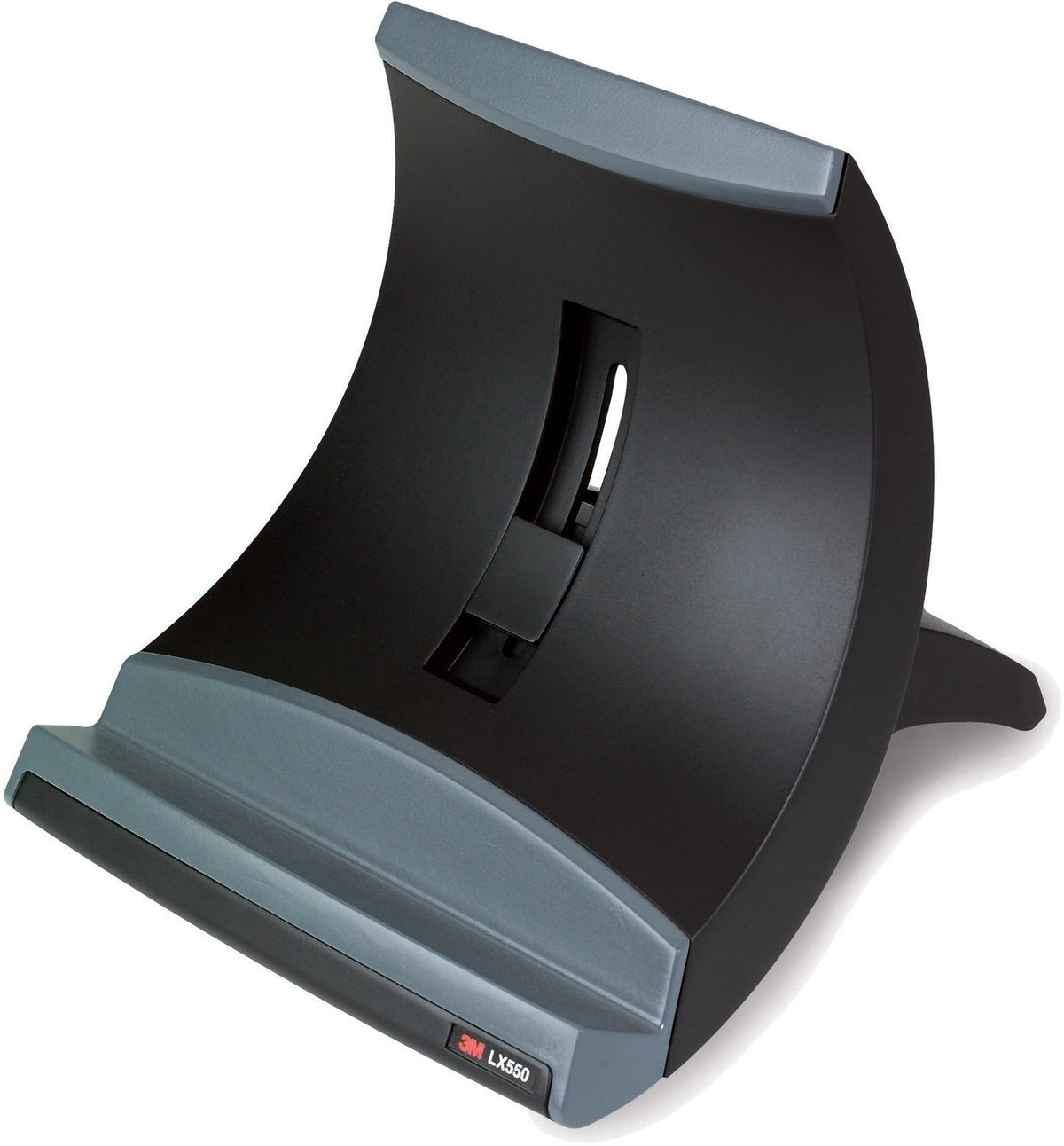 Vertical Notebook Computer Riser, Cable Management, 9X12X6 1/2   9 1/2, Black