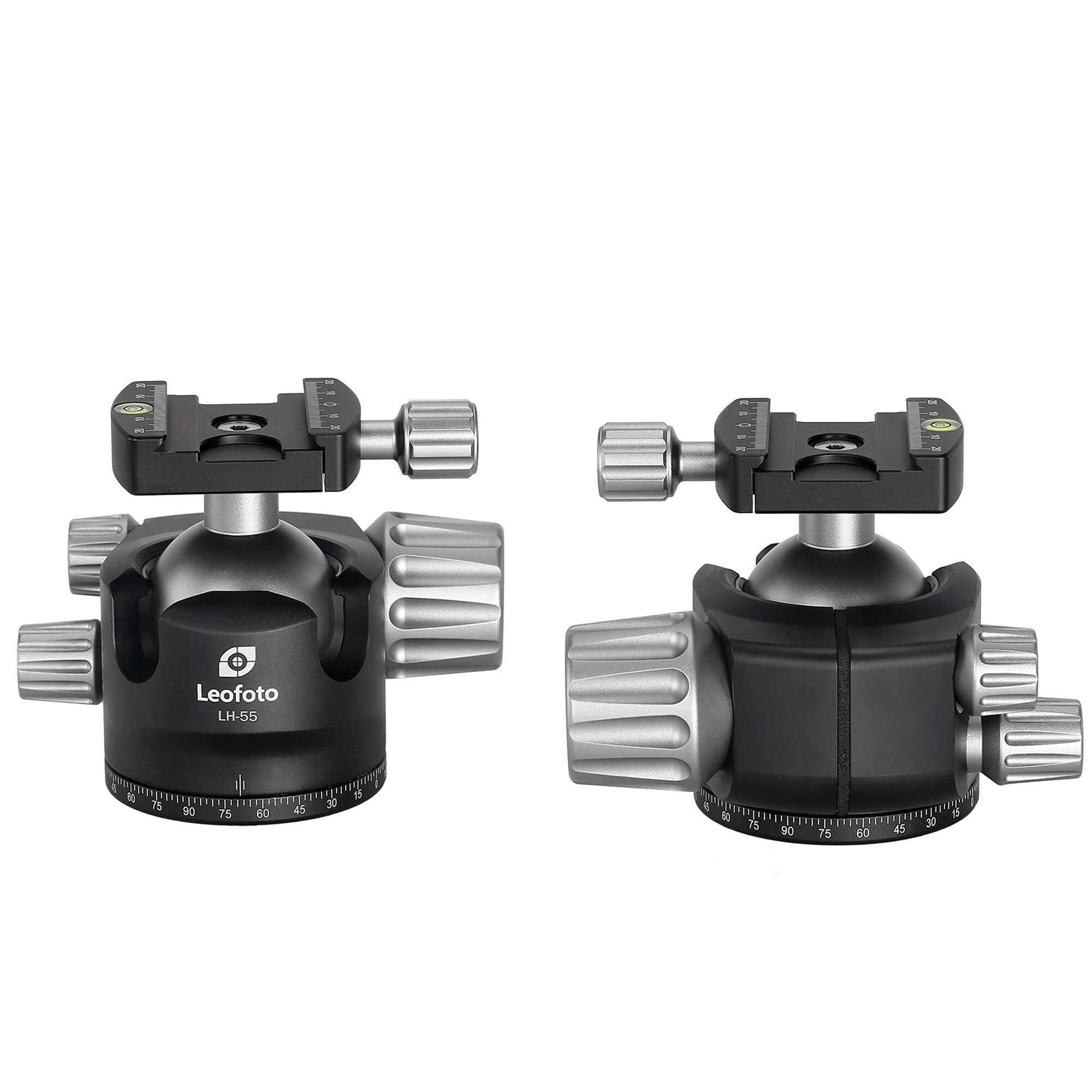 Leofoto Lh 55 55Mm Low Profile Ball Head Arca Compatible W Independent Pan Lock