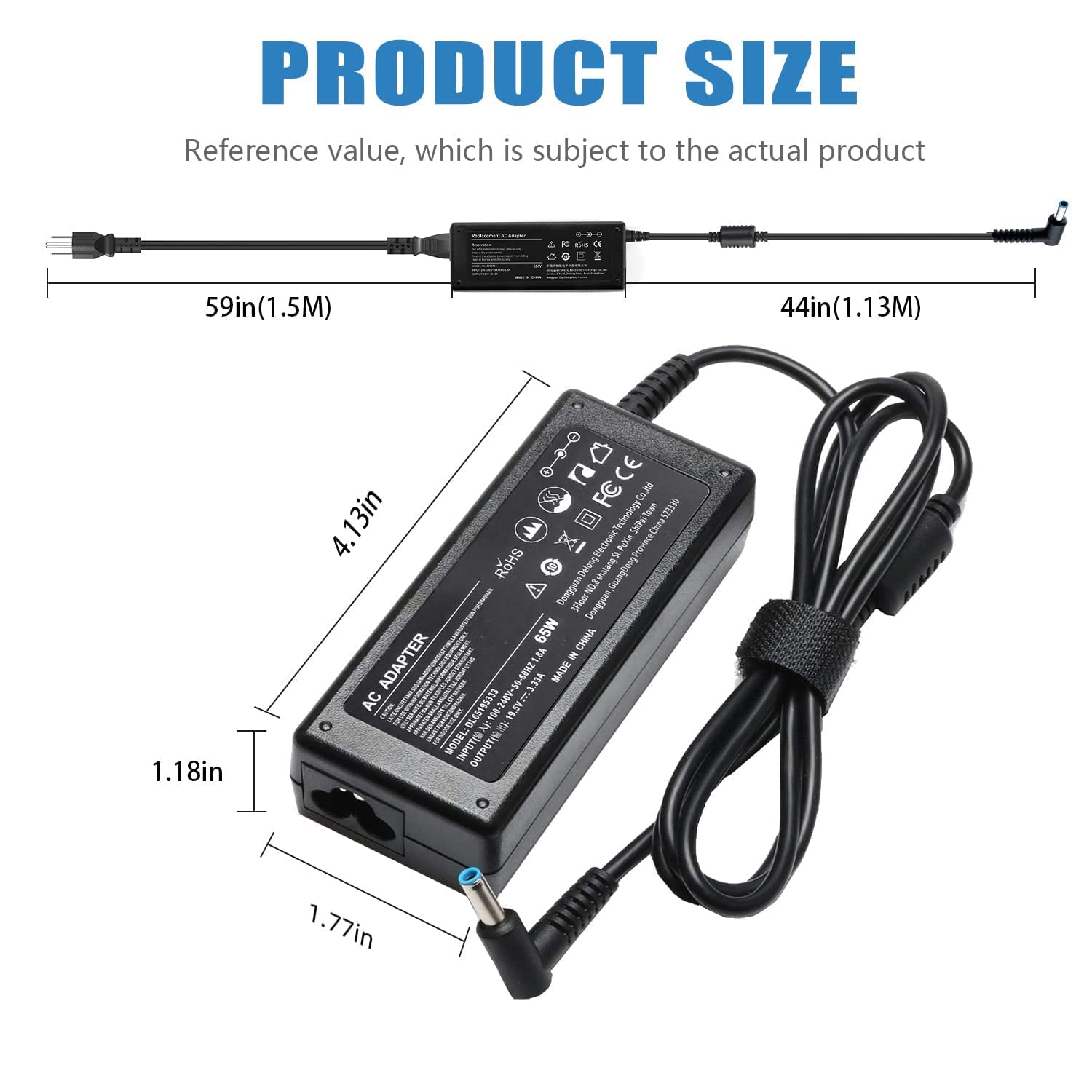 Charger For Hp Is 13252 Laptop Power Cord Supply Replacement 65W 45W For Hp Pavilion Spectre Envy X360 11 13 15 Zbook Elitebook