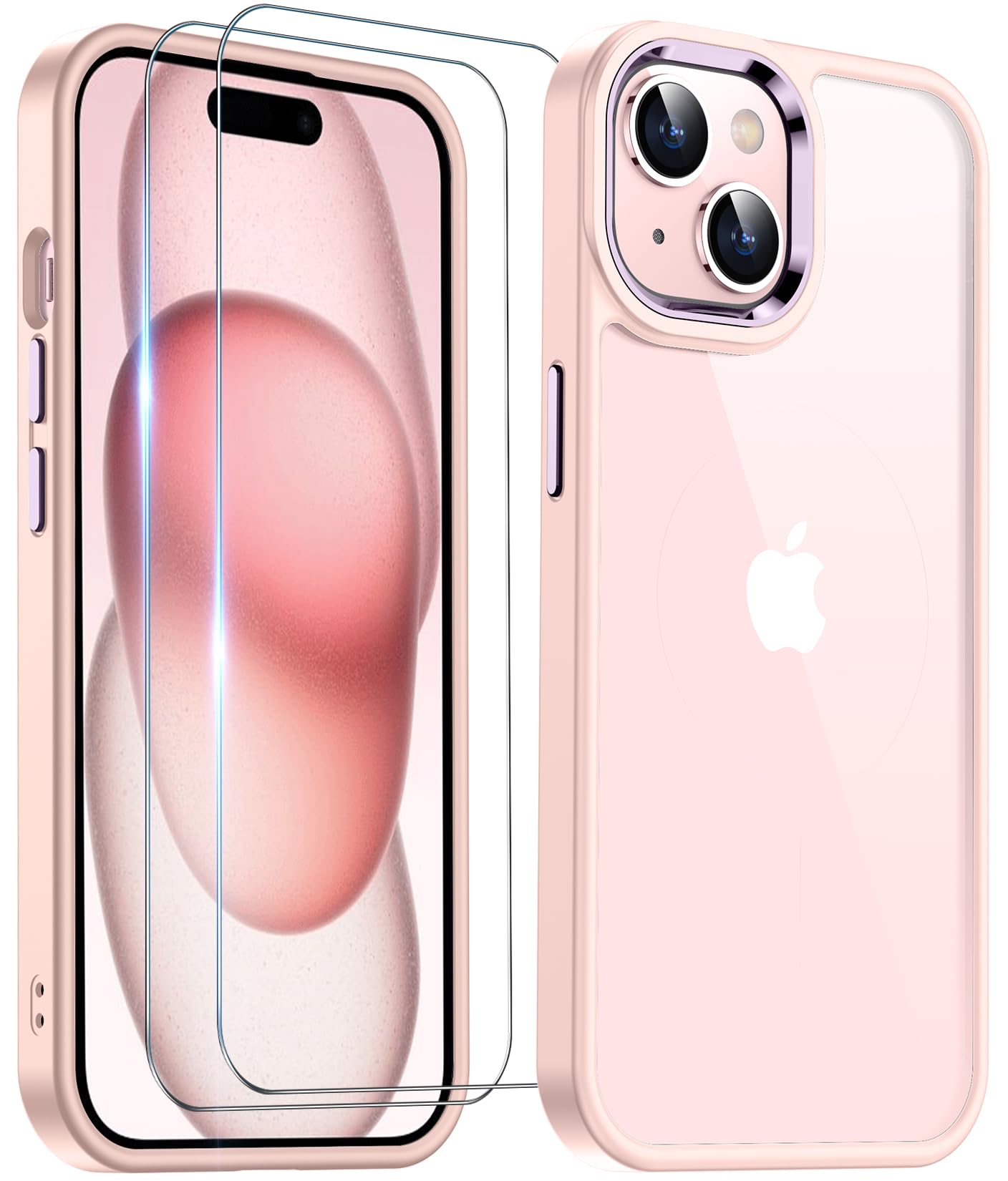 Temdan Designed For Iphone 15 Case Clear, [Non Yellowing] [Military Grade Drop Protection] Slim Thin Shockproof Protective Cover