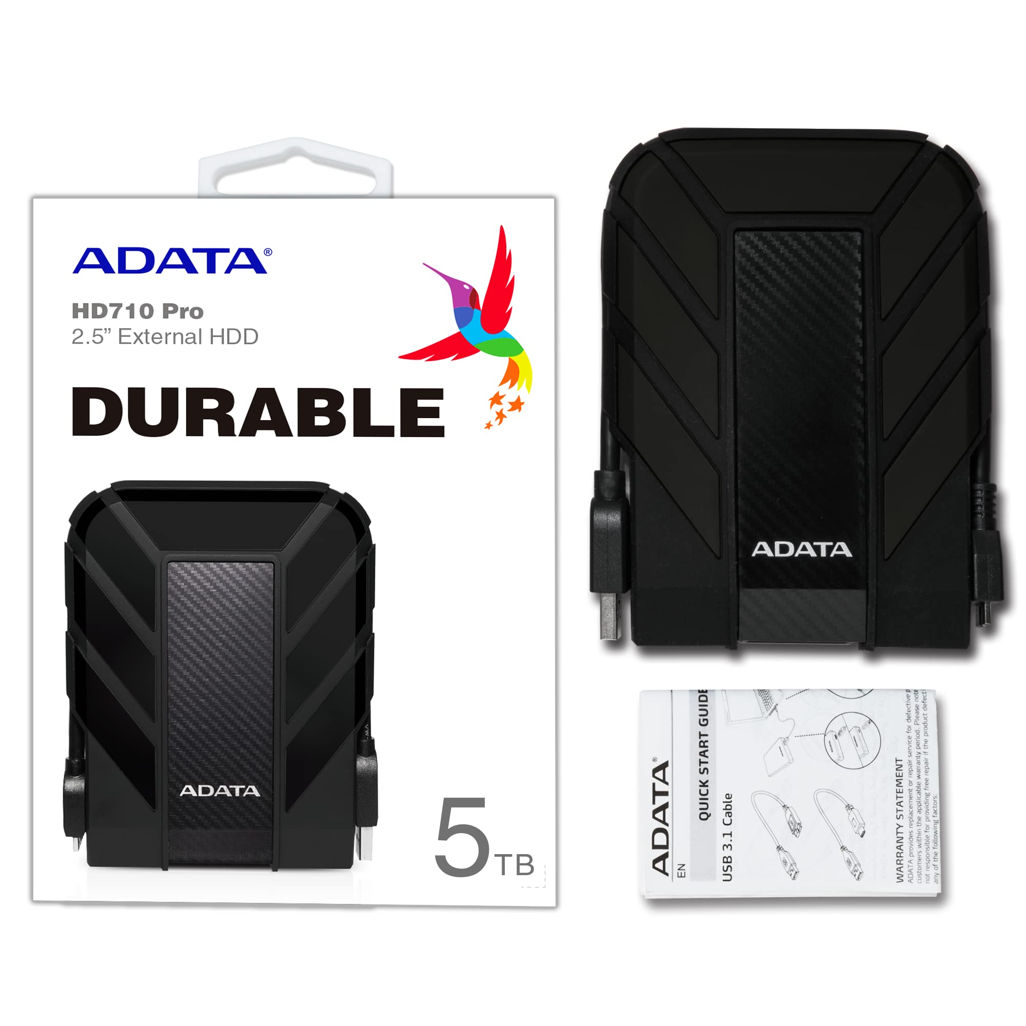 Adata Hd710 Pro 5Tb External Hard Drive (Ahd710P-5Tu31-Cbk)