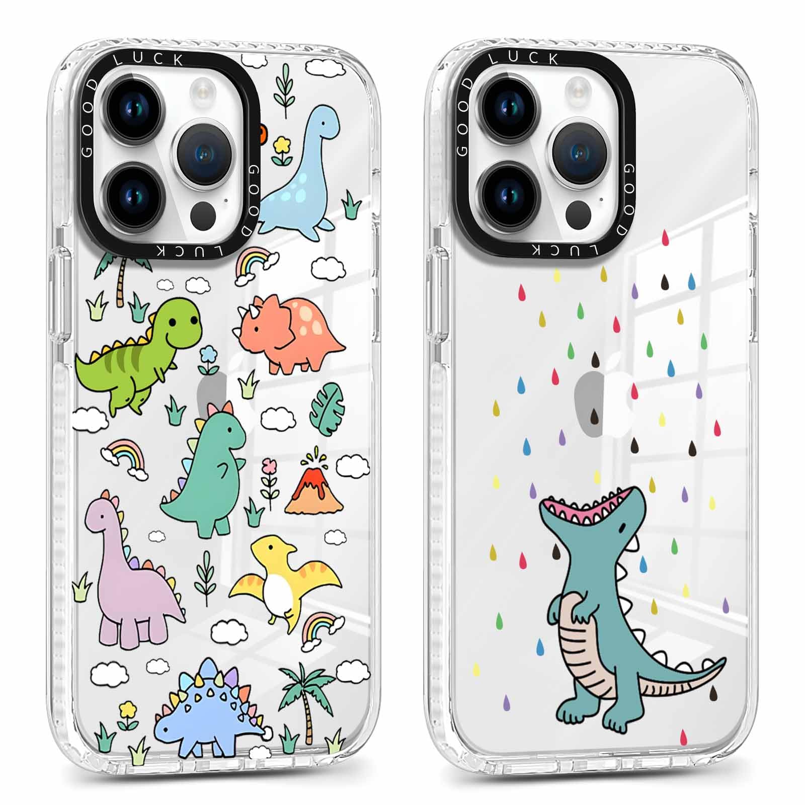 Rumdey 2 Pack Clear Cases For Iphone 12 Pro Max Case 6.7 Inch,Cute Fashion Leopard Cheetah Patterns For Girls Women, Slim Case W