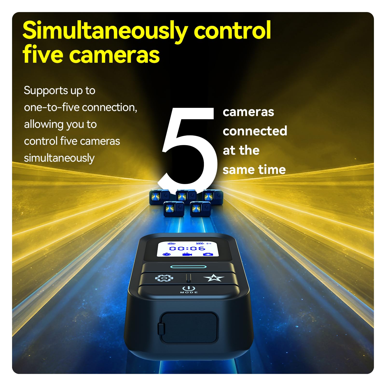 Remote For Gopro | A10 Smart Wireless Bluetooth Control With Hand Strap For Go Pro Hero 13 12 11 10 9 8 Black Max 11 Mini Contro