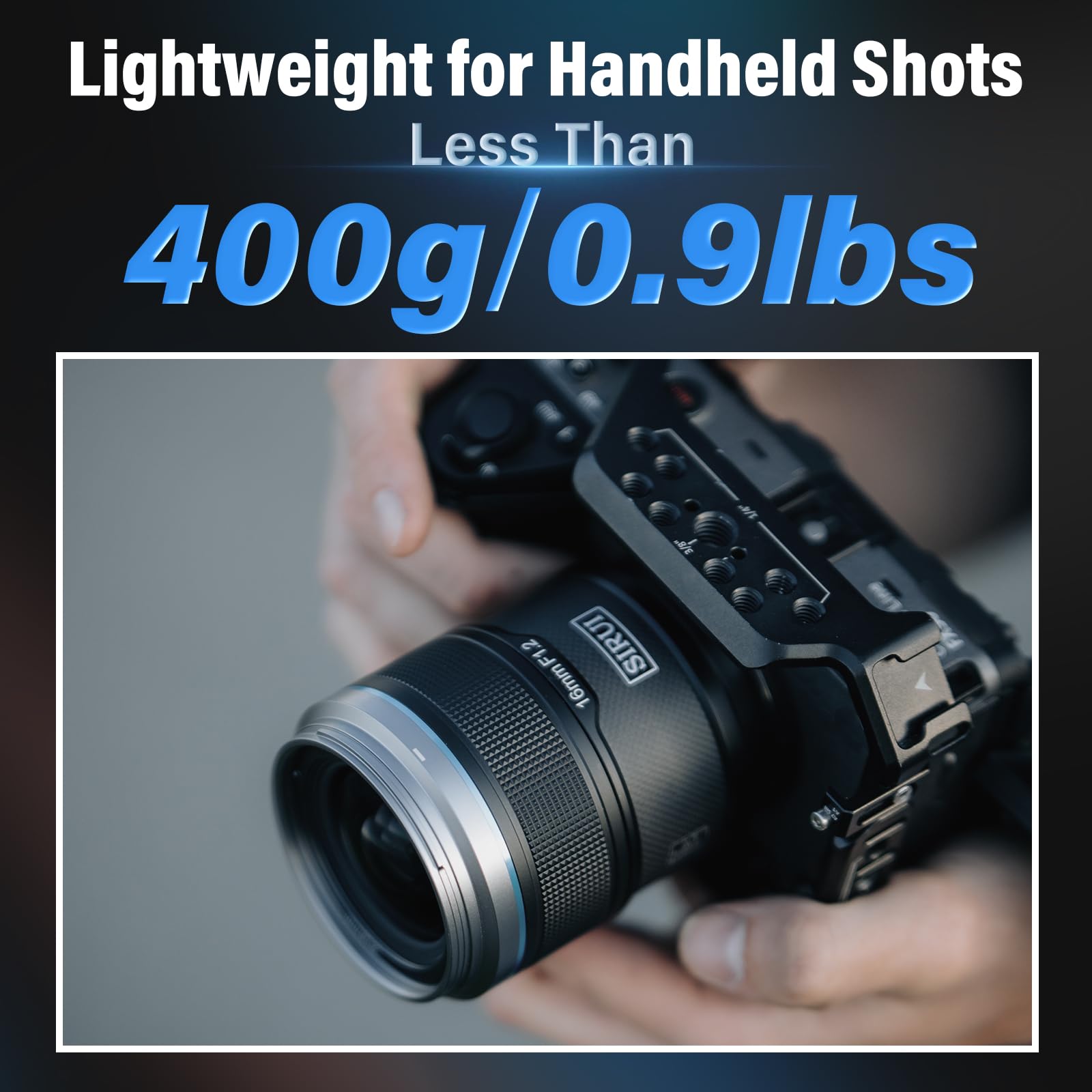 Sirui Sniper 16Mm Autofocus Lens, F1.2 Wide Angle Aps C Camera Lens For A5, A6, Fx30, Zv E10 (E Mount, Black)