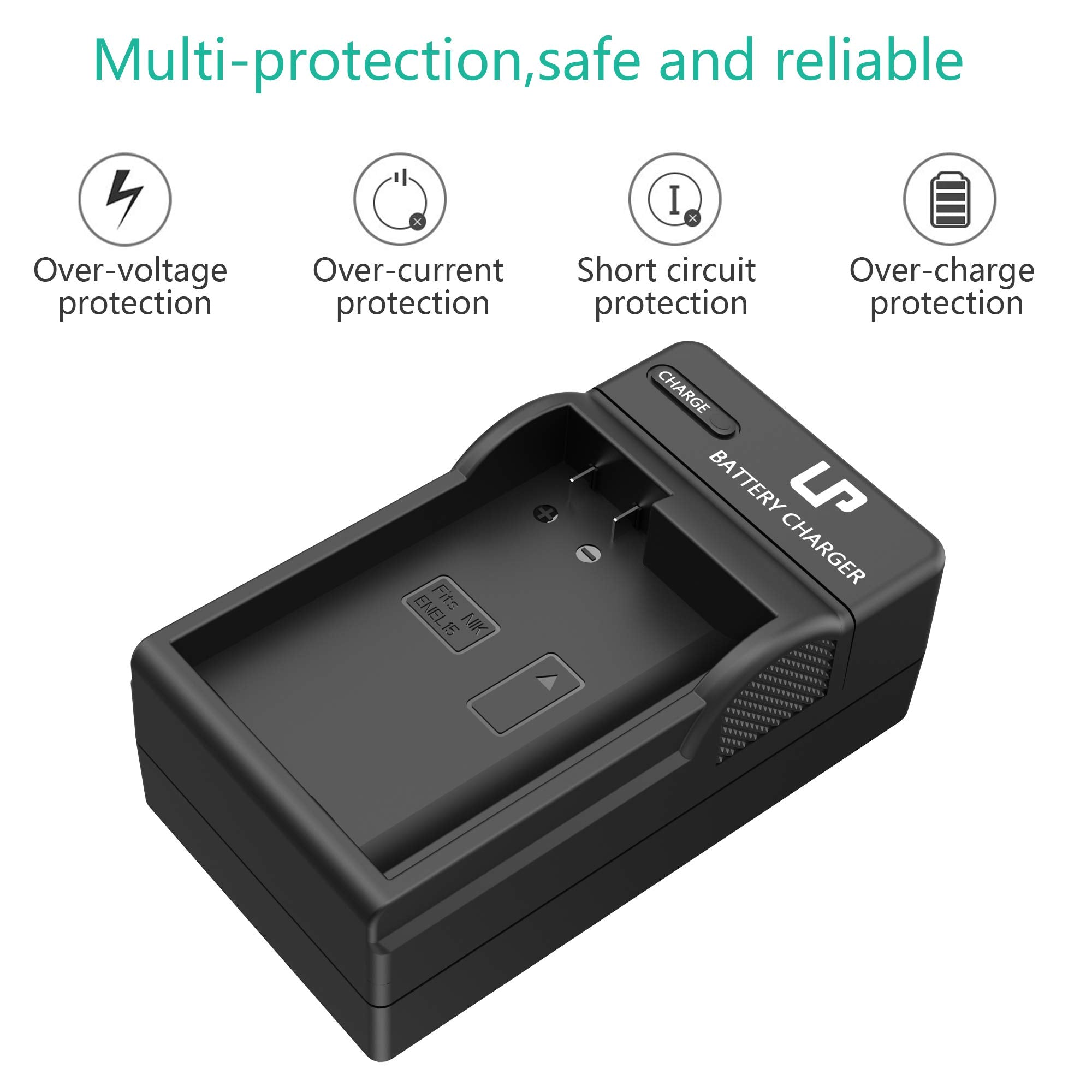 En El15 En El15A Battery Charger, Lp Charger Compatible With Nikon D7500, D7200, D7100, D7000, D850, D750, D500, D810A, D810, D8