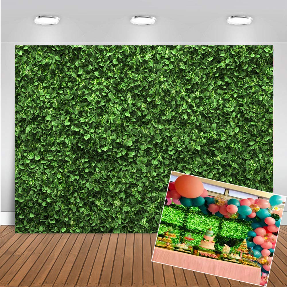 Chaiya 8X6Ft Green Leaves Backdrop Greenery Leaf Wall Background For Jungle Theme Baby Shower Party Wedding Baby Shower Party Br