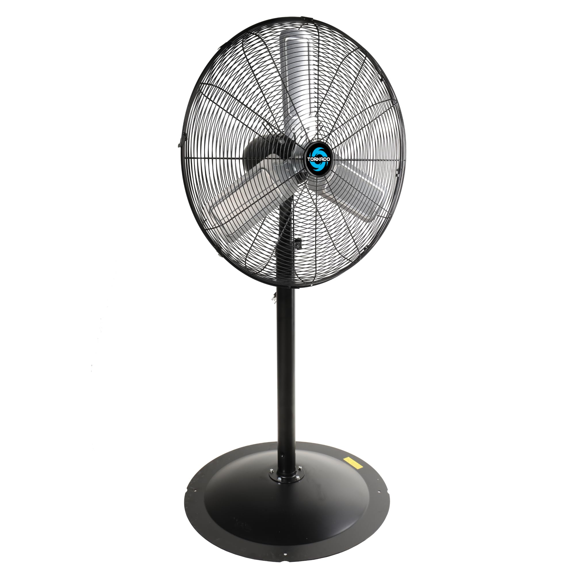 Tornado 24    Heavy-Duty Pedestal Fan - 7600 CFM, 3-Speed, Non-Oscillating, UL Safety Listed for Commercial & Industrial Use