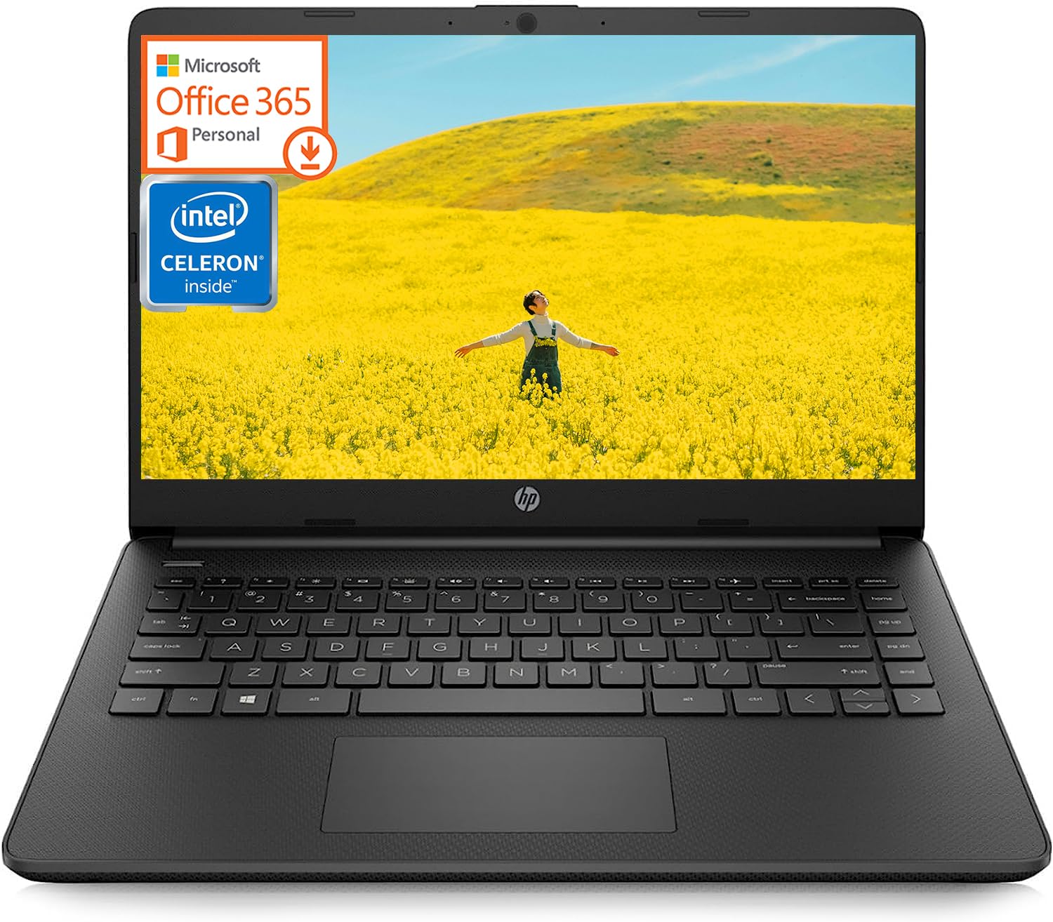 Hp 14 Inch Thin And Light Laptop For Student And Business, Intel Celeron N4120, 12H Long Battery, 16Gb Ram, 320Gb Storage (64Gb 