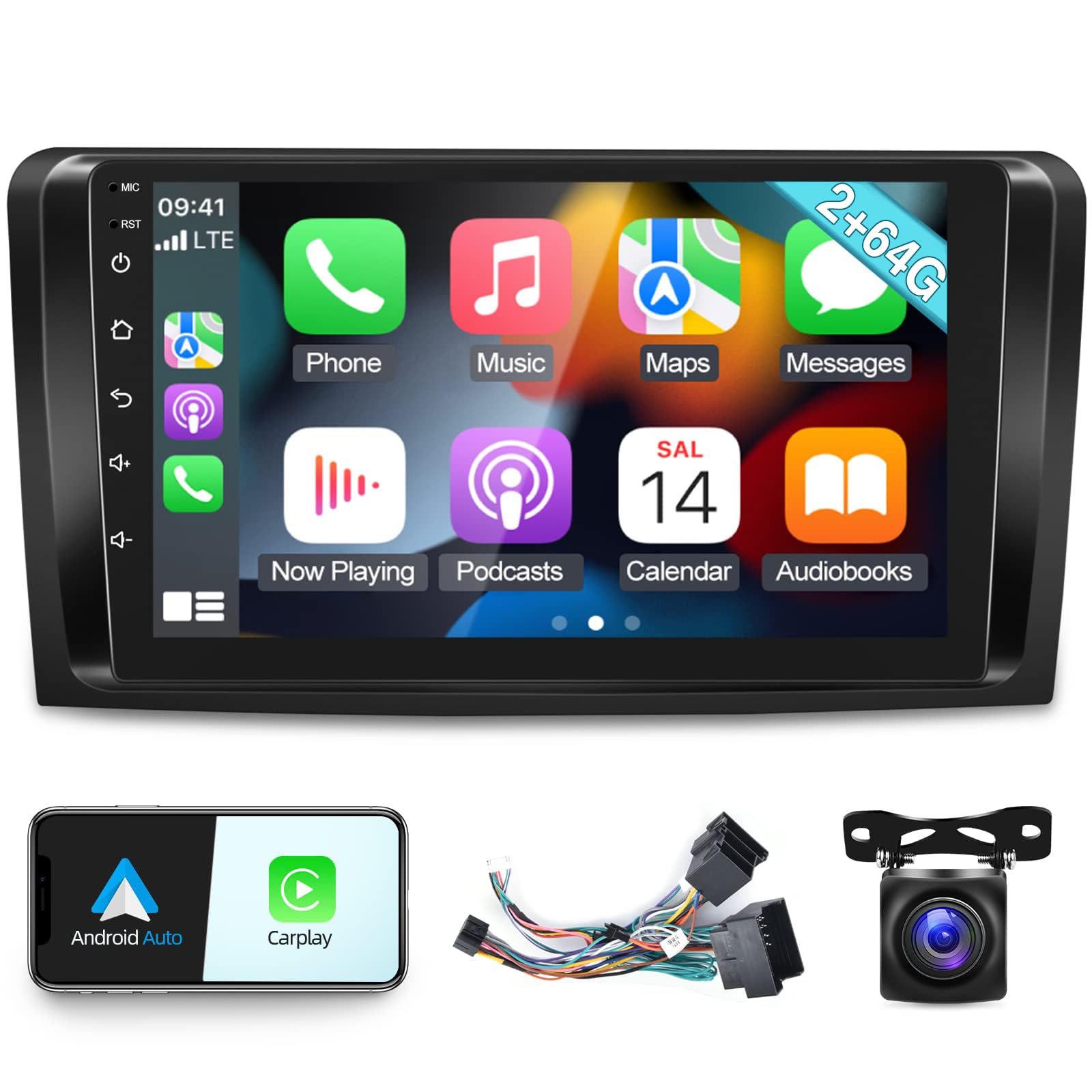 Car Radio For Mercedes Benz Gl Ml Class W164 X164 Ml350 Ml500 Ml280 Gl320 Gl350 Gl450 2005 2011, [2+64G] Android 13 Touchscreen