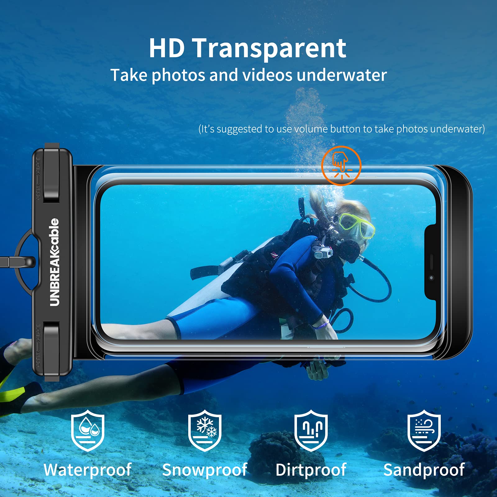 Unbreakcable Waterproof Phone Pouch-2 Pack Ipx8 Waterproof Phone Case For Iphone 16 15 14 13 12 11 Pro Max & Samsung S25 S24 S23