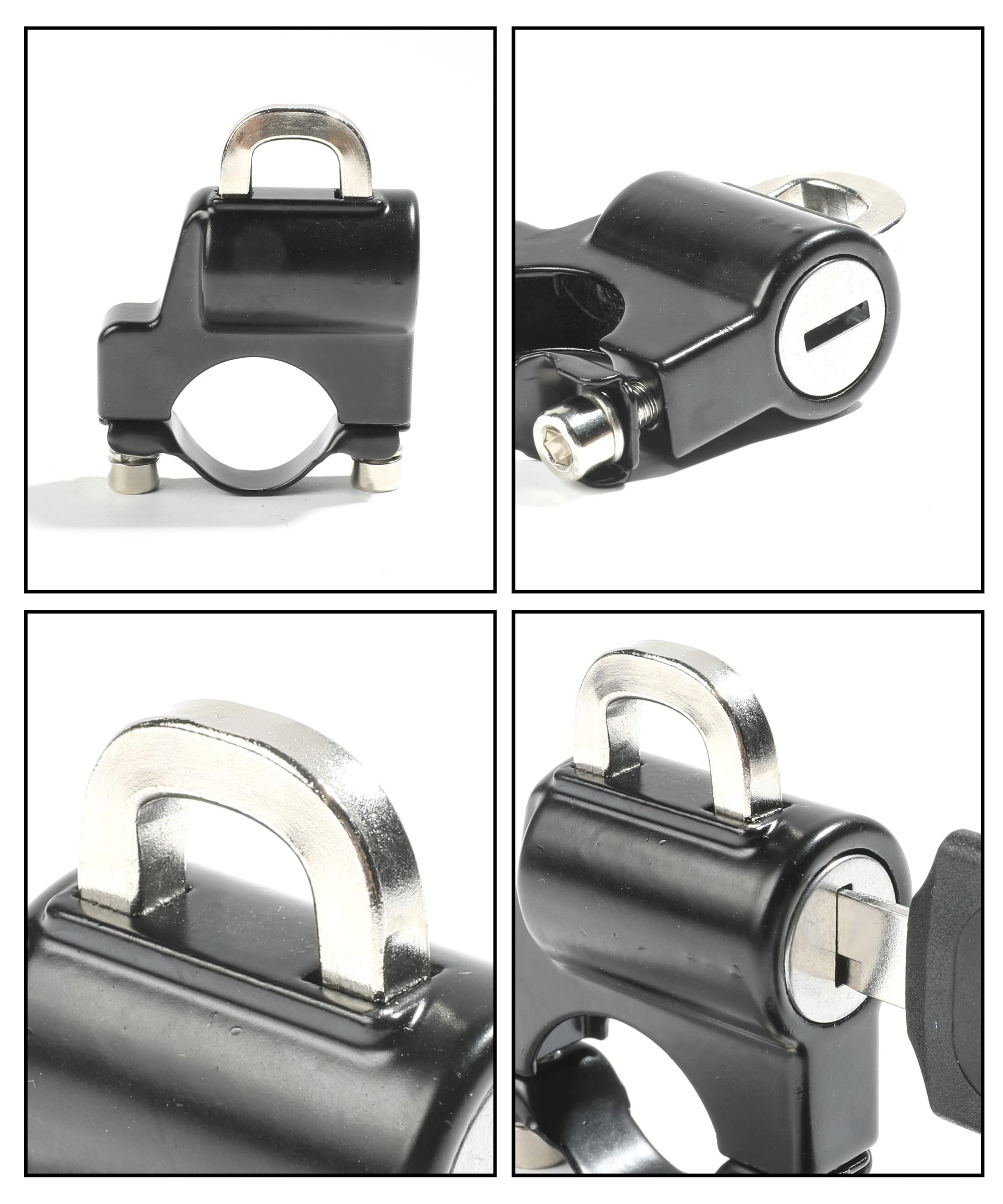 Esewalas Motorcycle Helmet Lock Anti Theft,Universal Helmet Lock Anti Theft Helmet Lock Cable,Tamper Proof Helmet Security Lock