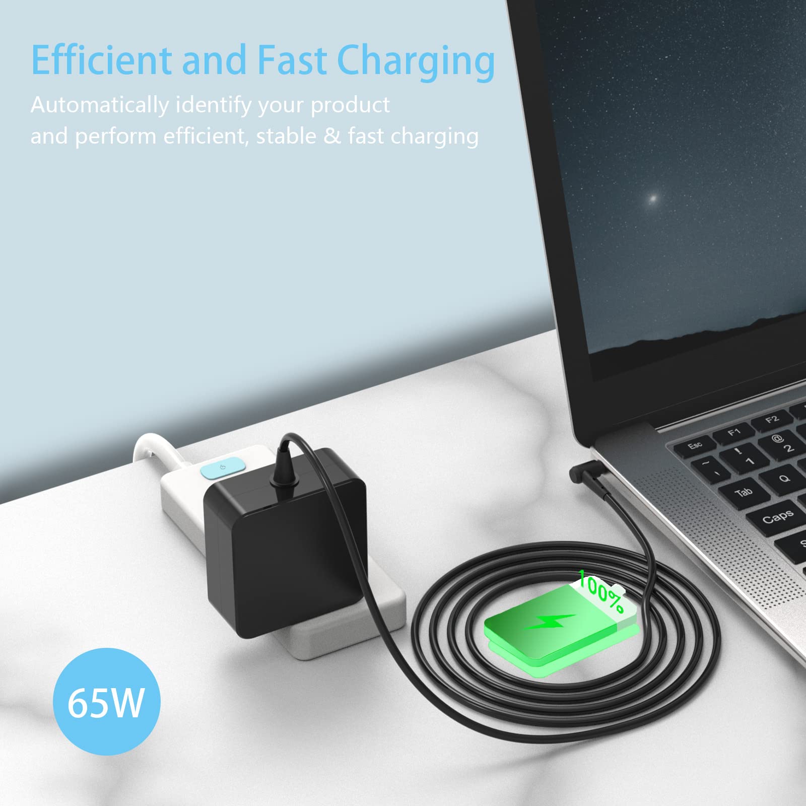 65W 45W Laptop Charger For Lenovo Ideapad 3 5 330 330S 320 310 120S 120 110S 110 100S 510 510S Flex 4 5 6 Yoga 710 11 14 15 Adl4