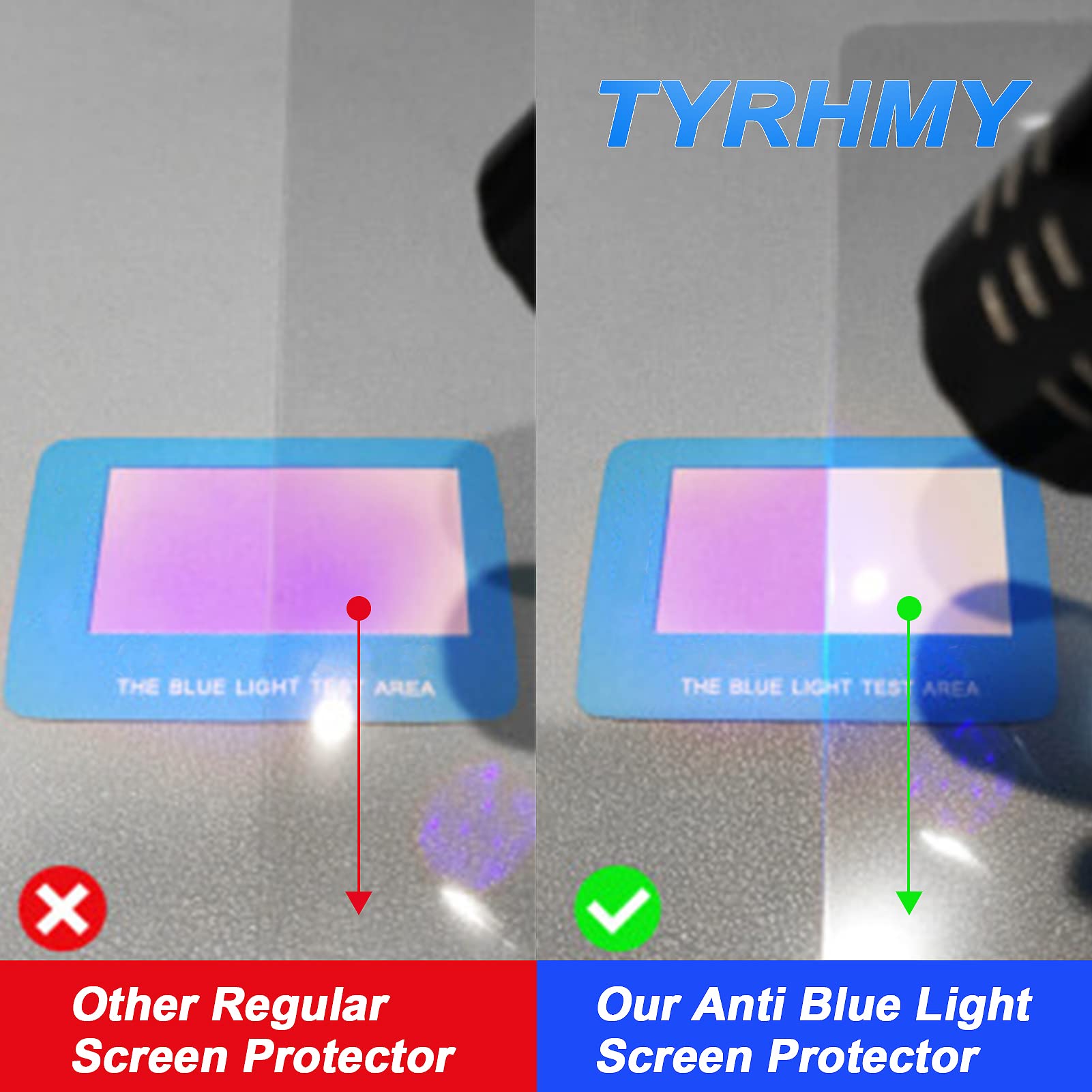 Tyrhmy Anti Glare Tv Screen Protector For 43 Inch Lcd, Led Etc, Out Blue Light, Anti Uv Relieve Eye Strain, New Upgrade Frosted