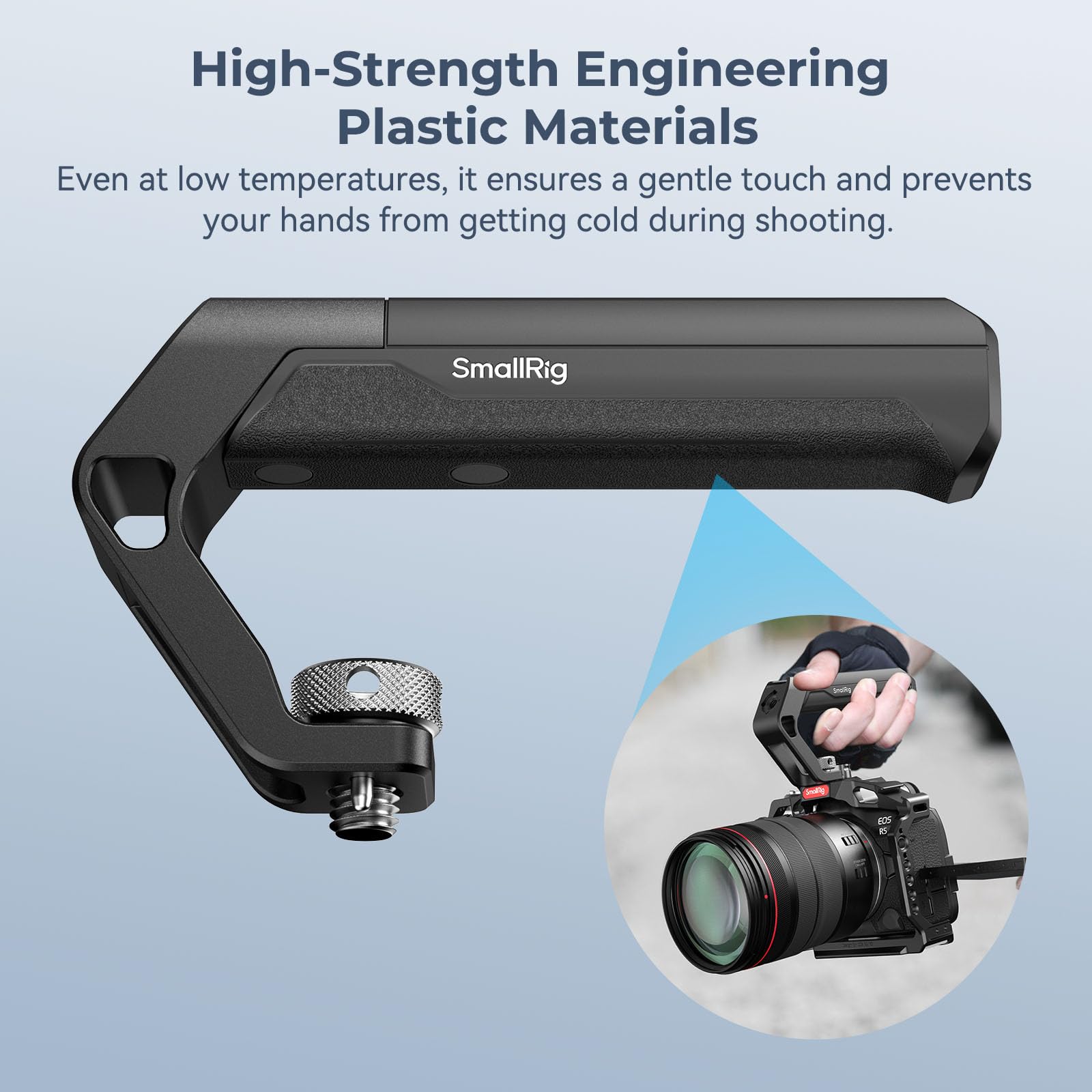 Smallrig Lightweight Top Handle With 3/8-16 Locating Pins For Arri, Tiny Camera Top Handle Only 113G, High-Strength Engineering