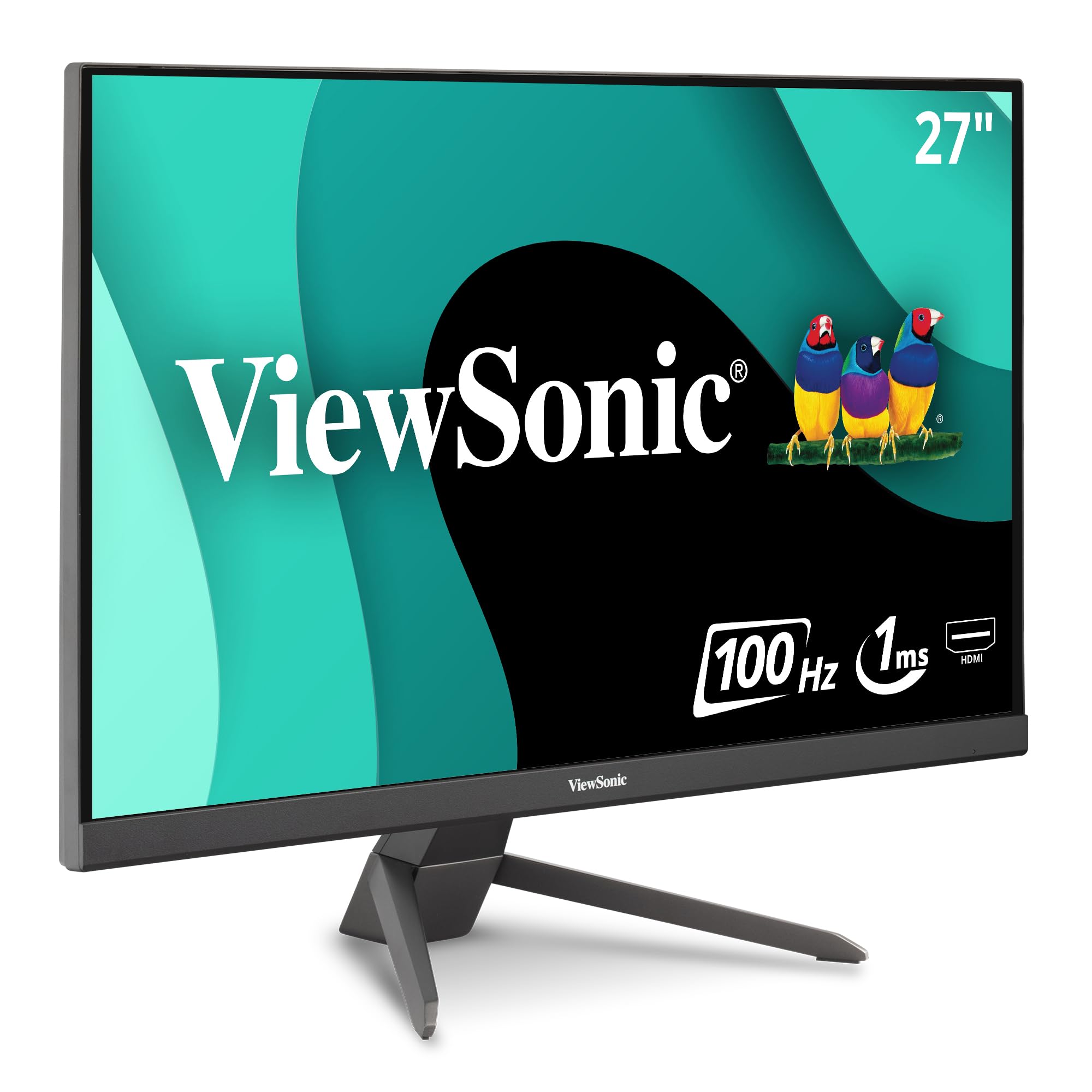ViewSonic VX2767-MHD 27 Inch 1080p Gaming Monitor with 100Hz, 1ms, Ultra-Thin Bezels, FreeSync, Eye Care, HDMI, VGA, and DP