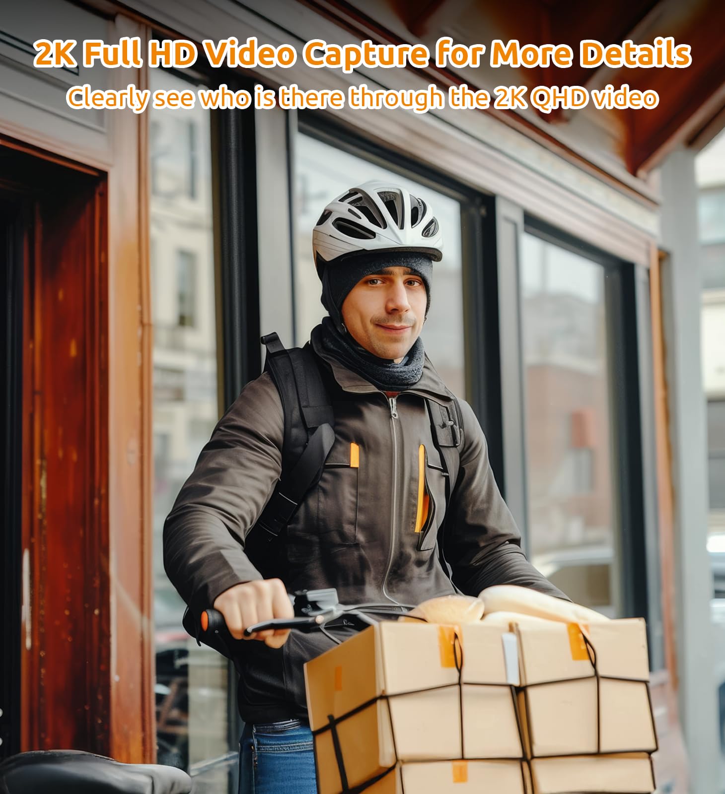 Toucan Doorbell Camera, Video Doorbell With Chime, 2 Way Talk, 2.4Ghz Wifi, Night Vision, Pir Motion Detection, Compatible With