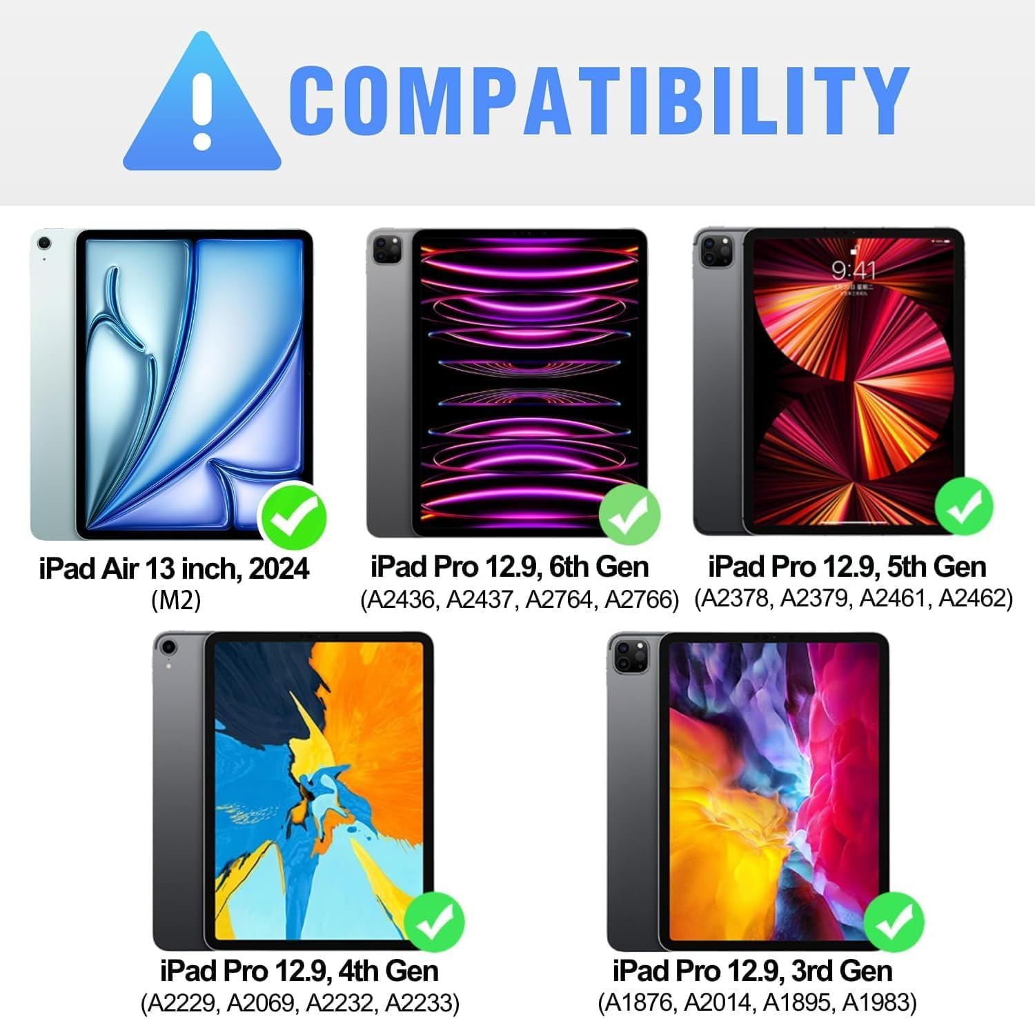 Nillkin 12.9 Inch Ipad Pro Case With Keyboard, Magic Keyboard For Ipad Air 13 2024 And Ipad Pro 12.9 (6Th, 5Th, 4Th, 3Rd Gen), D