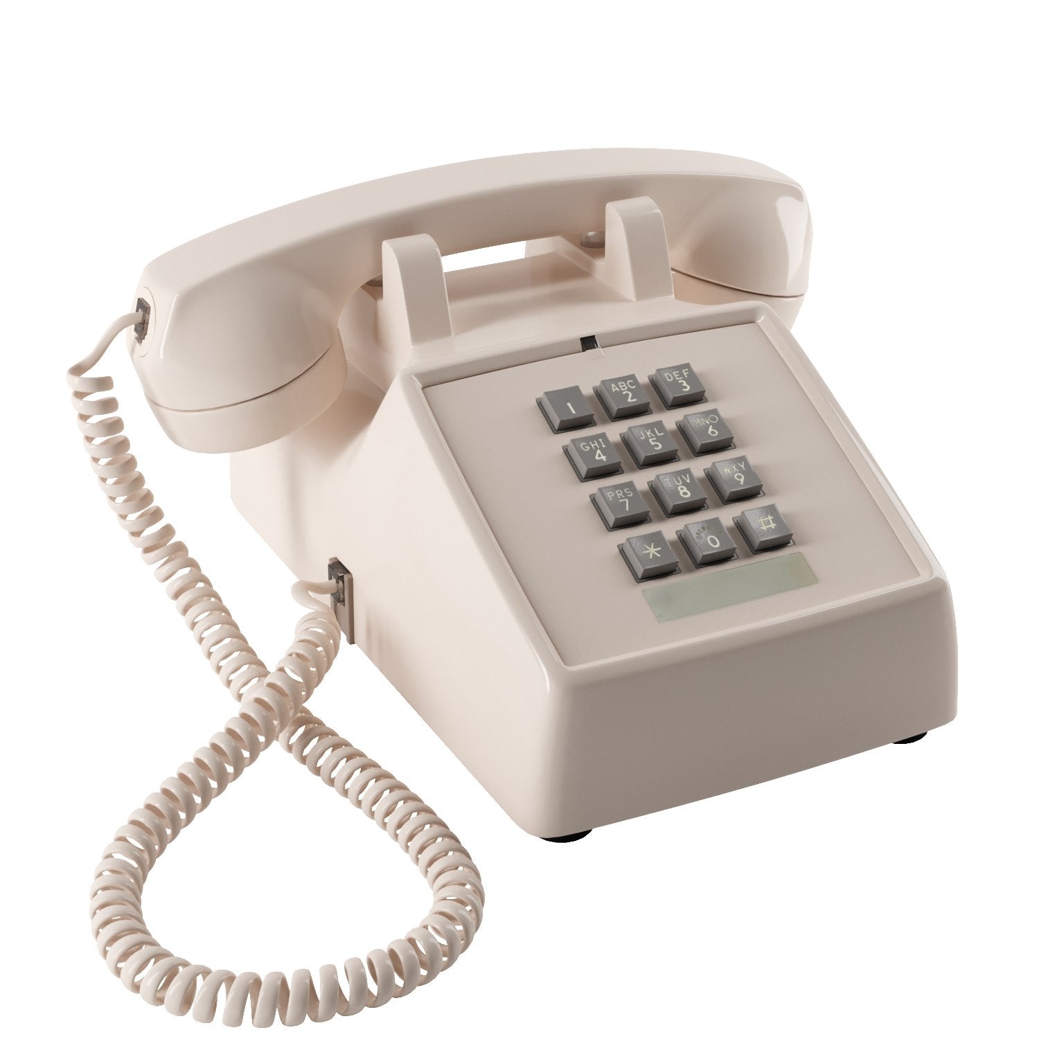 Home Intuition Classic Corded Phone for Hearing Impaired Telephone for Seniors with Extra Loud Ringer (Ash)