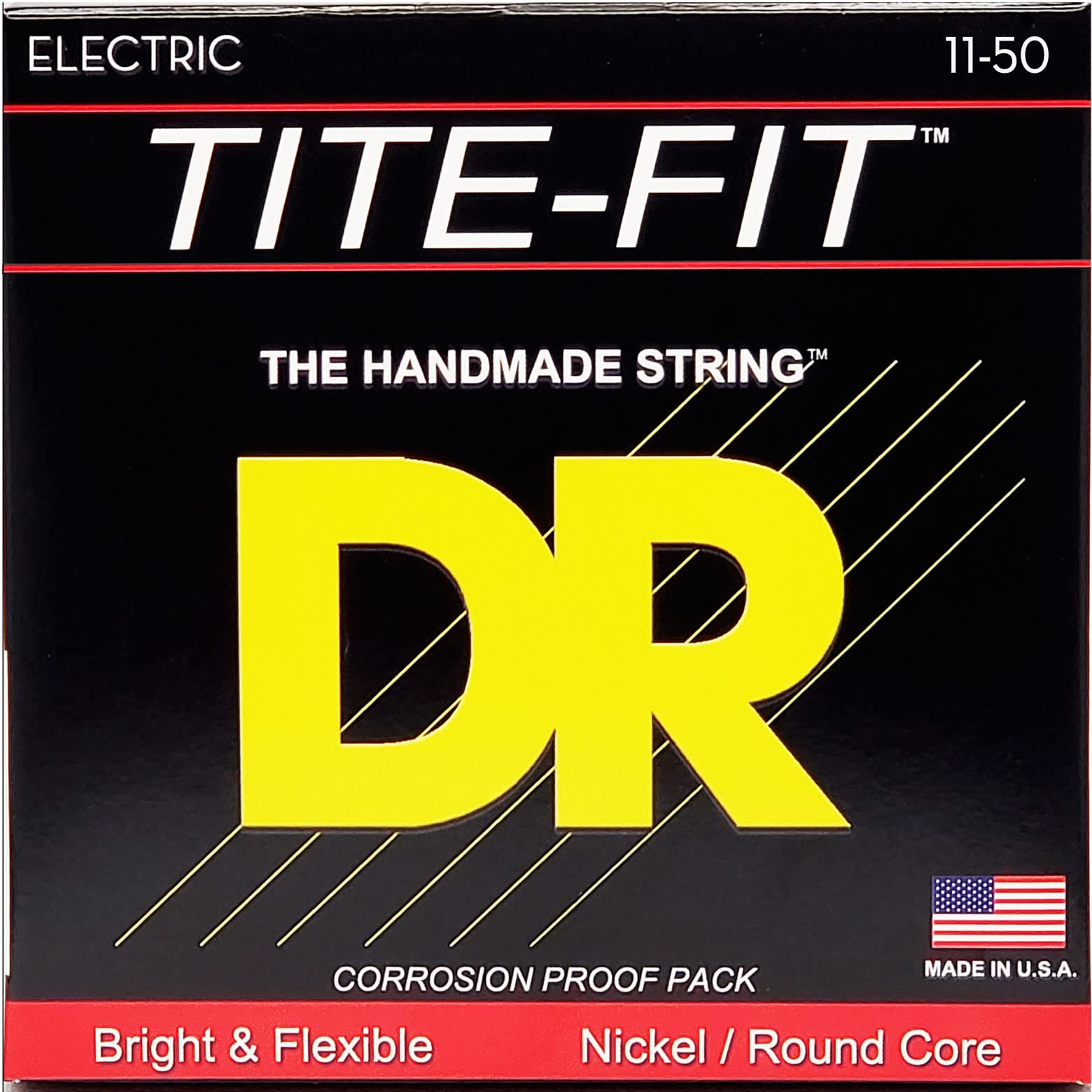 Dr Strings Tite Fit Electric Round Core 11 50