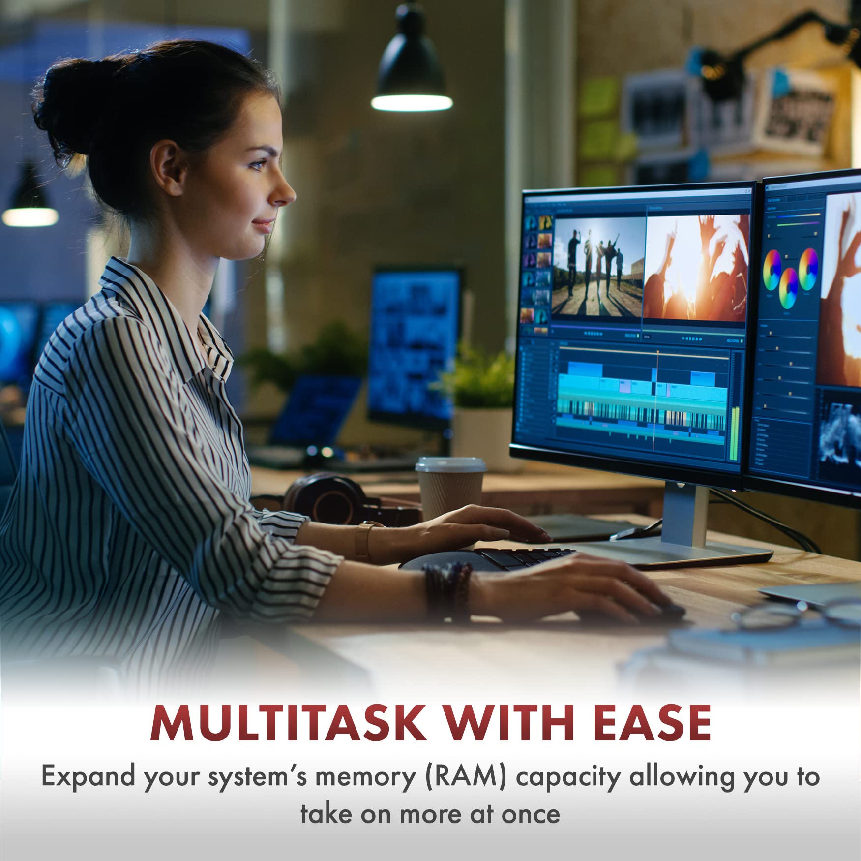 A Tech 8Gb (2X4Gb) Ddr4 2666 Mhz Udimm Pc4 21300 (Pc4 2666V) Cl19 Dimm Non Ecc Desktop Ram Memory Modules