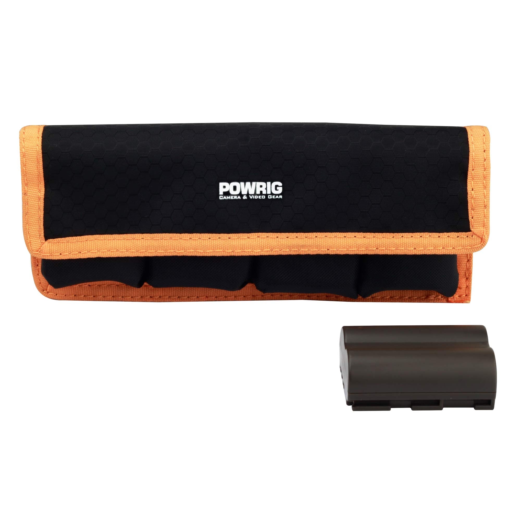 Powrig Dslr Battery Pack Case Battery Holder For Lp E6, Np Fw50, Np Fz100, Dmw Blj31Gk, En El15, Dmw Blf19, Np W126, Dmw Blc12   Hold 4Pcs Batteries