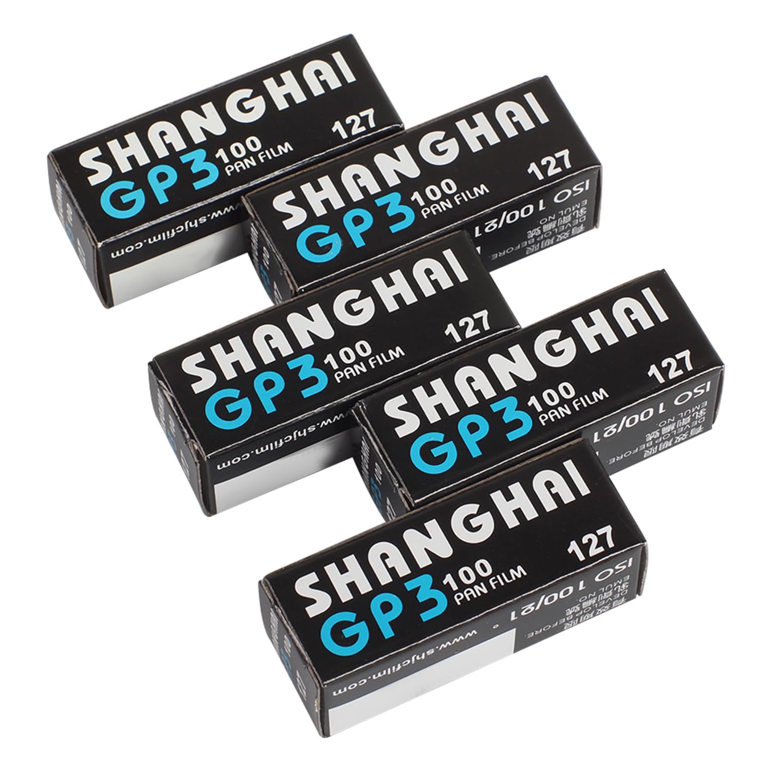 Shanghai Gp3 127 Black & White Roll Film Asa Din Iso 100 B/W Negative Freshest 5 Rolls Pack (5X127)