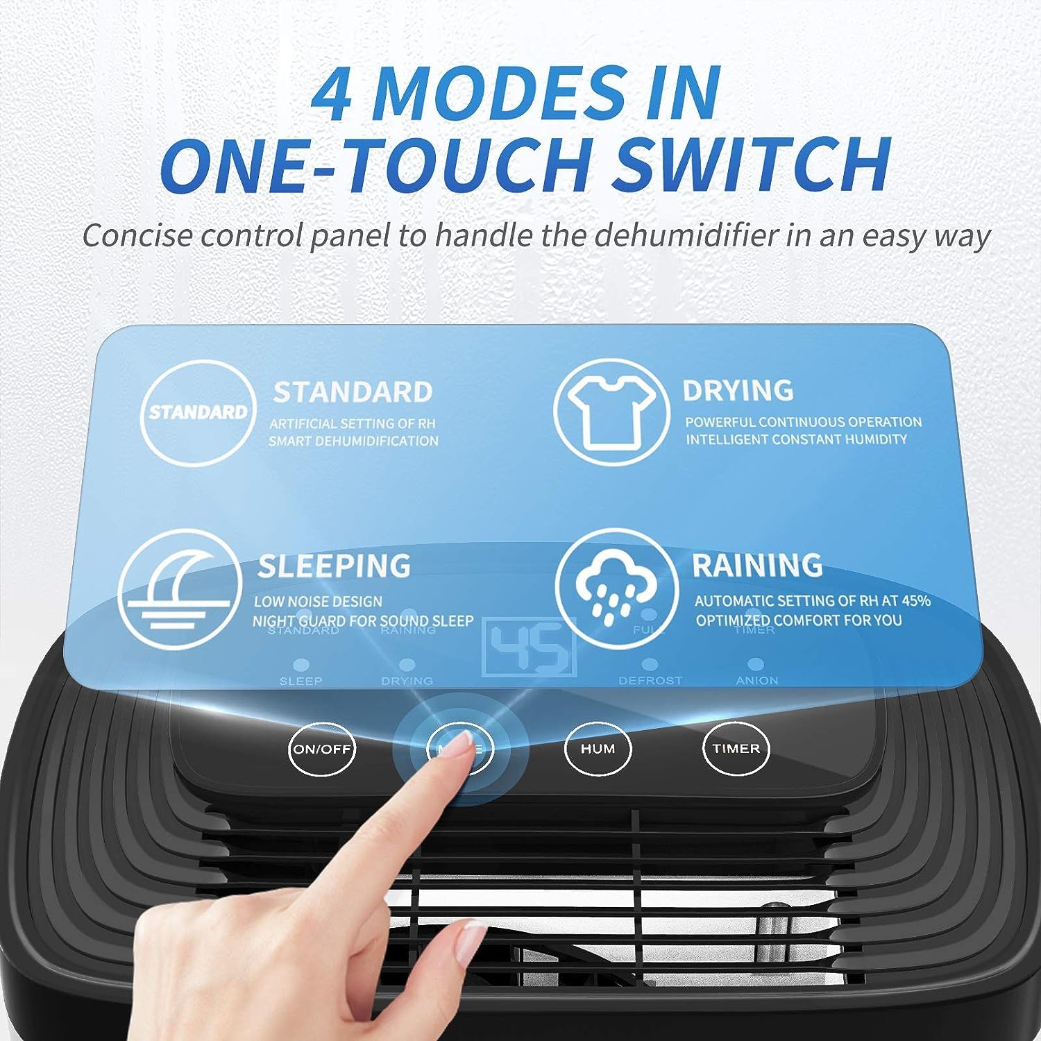 Airplus Dehumidifier For Basement, 1,500 Sq. Ft Powerful Dehumidifier For Home,Large Rooms, Bedrooms, Sufficient Capacity Water