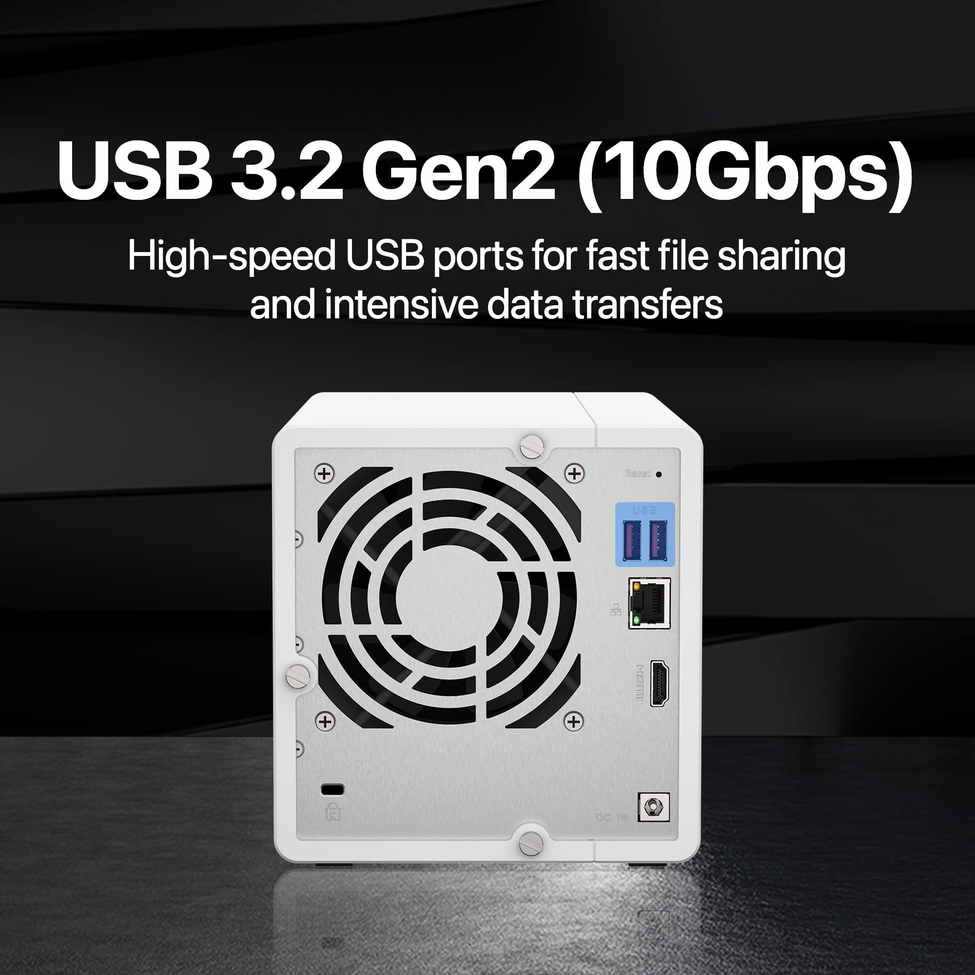 Qnap Ts 364 8G Us 3 Bay High Performance Desktop Nas With 2.5Gbe And M.2 Ssd Caching For Running Virtual Machines And Qtier